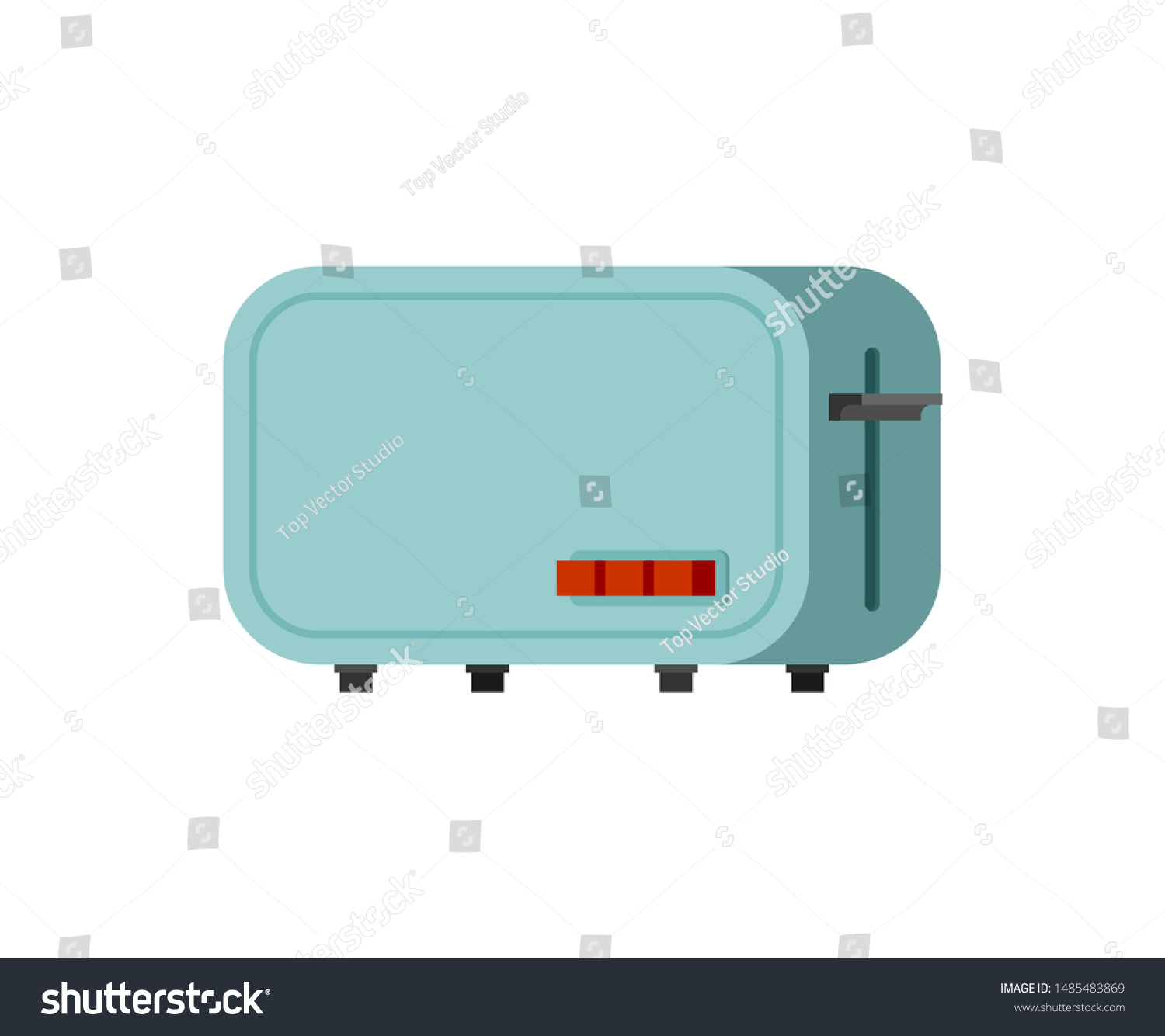 Toaster Isolated Electrical Device Making Toast Stock Vector (Royalty