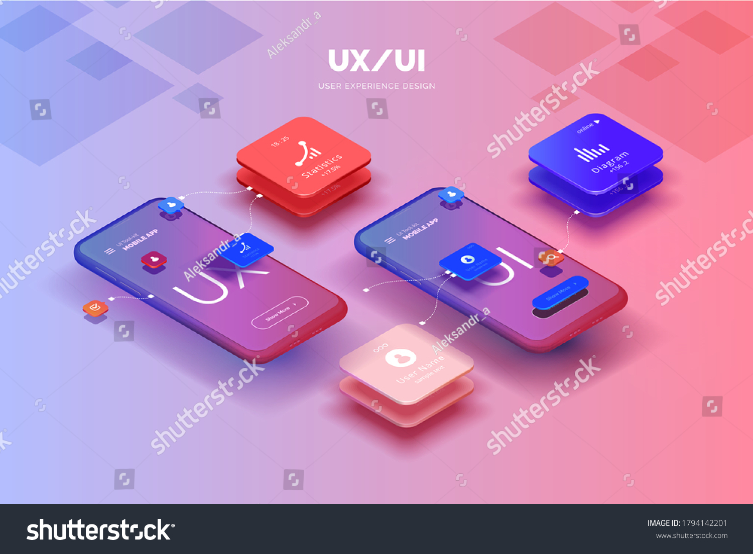 Download Toolkituiux Scene Creator Mobile Application Design Stock Vector Royalty Free 1794142201