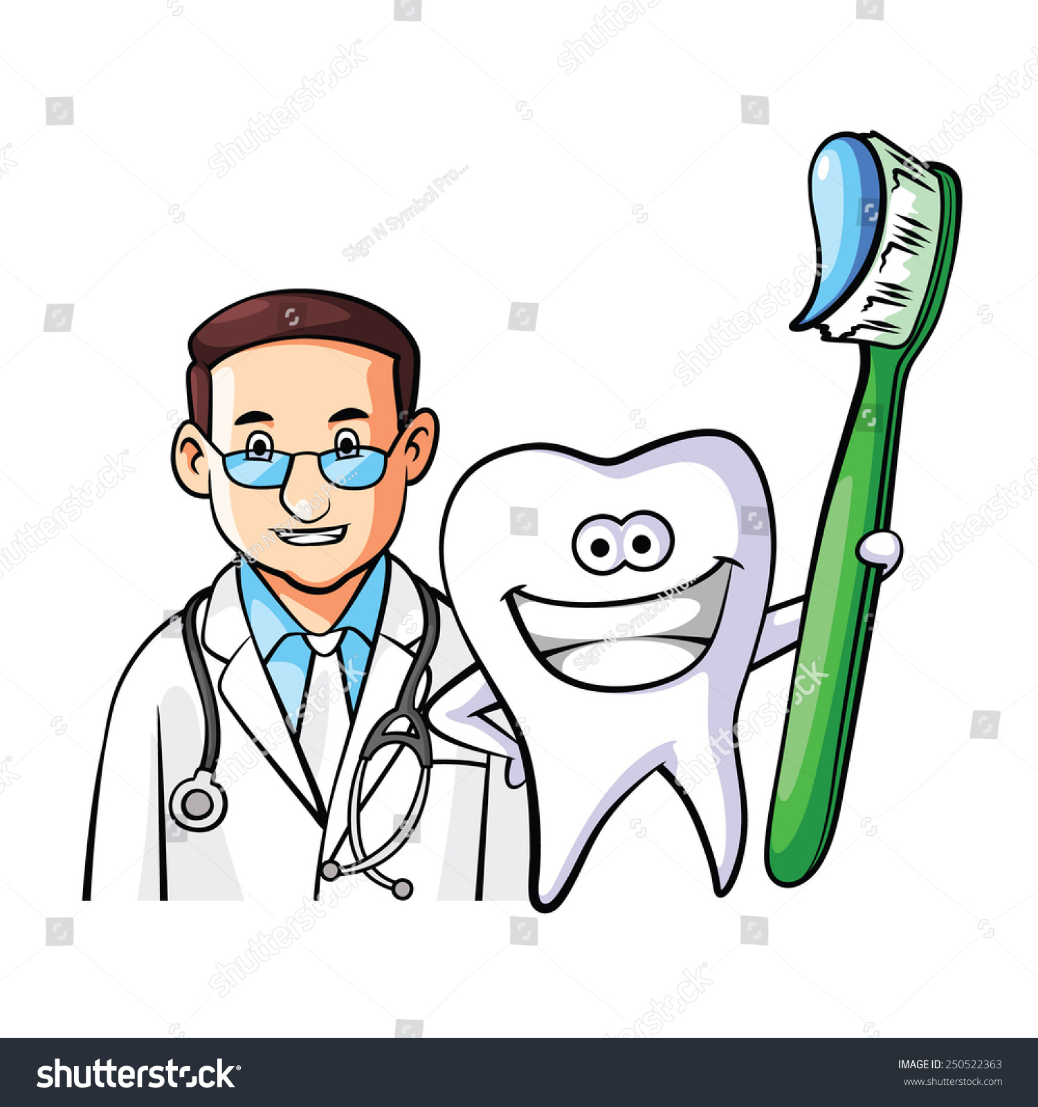 Tooth Doctor Stock Vector 250522363 : Shutterstock