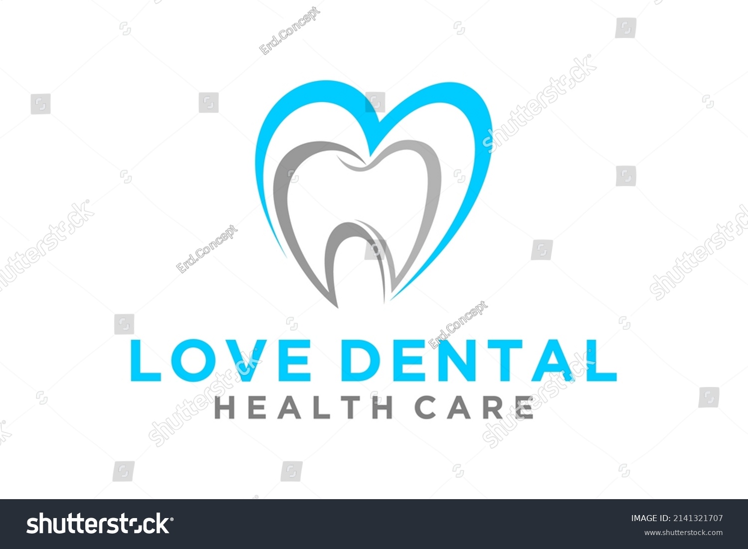 Tooth Teeth Dentist Dental Dentistry Heart Stock Vector (Royalty Free ...