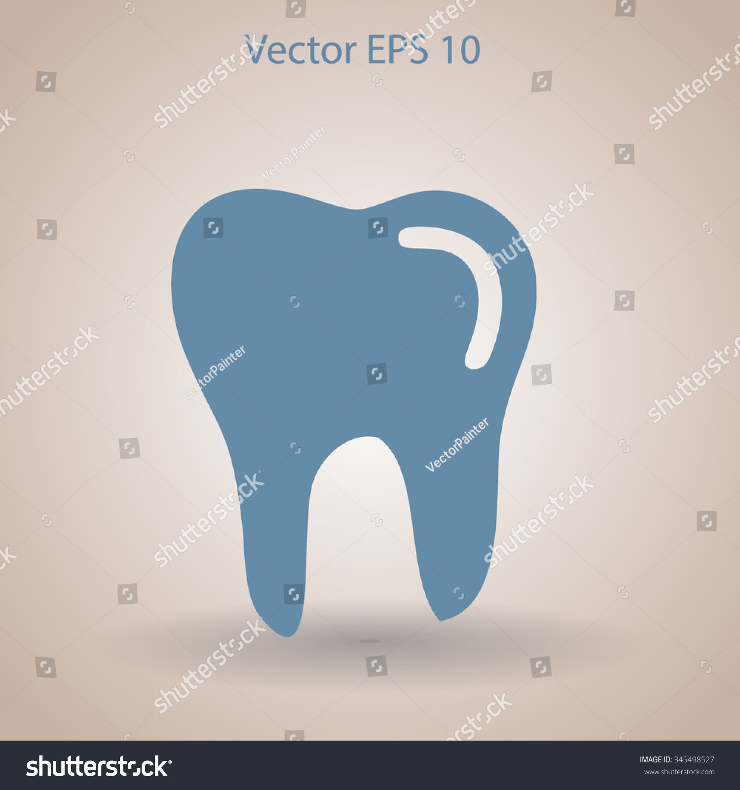 Tooth Vector Illustration Stock Vector Royalty Free 345498527 Tooth Vector Illustration Stock Vector Royalty Free 345498527