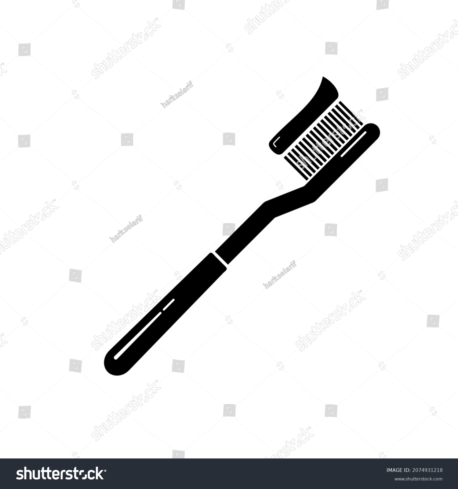 recommend clip art: toothbrush icon vector illustration logo template for many purpose. Isolated on white background.