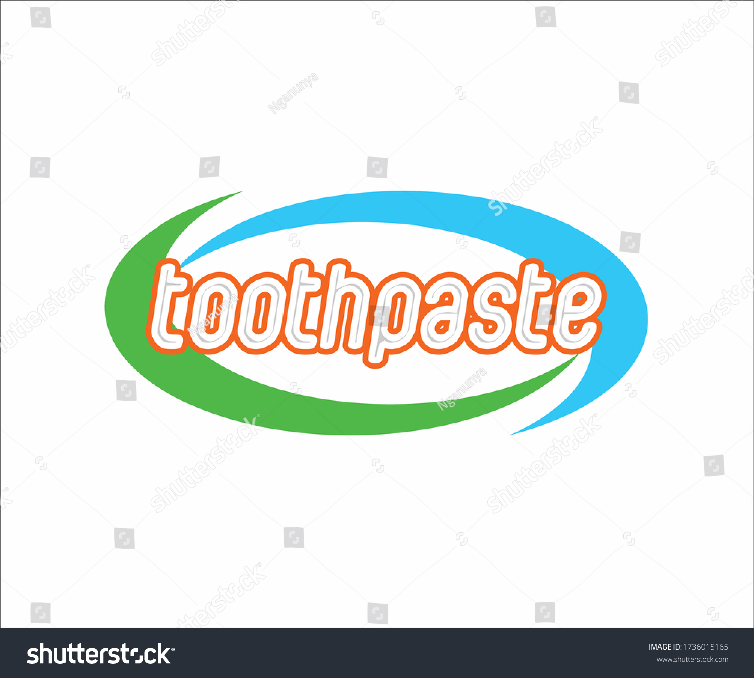Toothpaste Vector Logo Eps 10 Stock Vector (Royalty Free) 1736015165