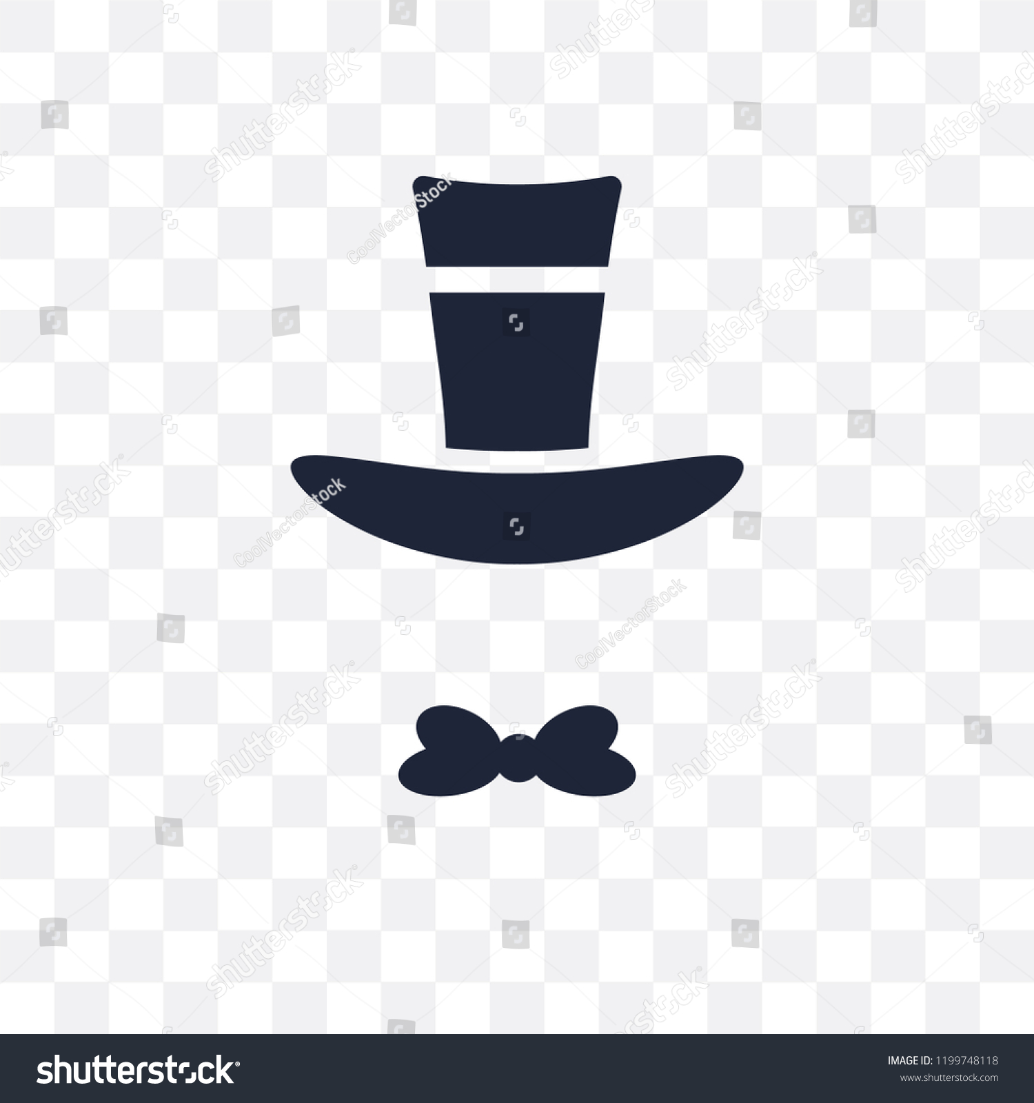 Top Hat Transparent Icon Top Hat Stock Vector Royalty Free