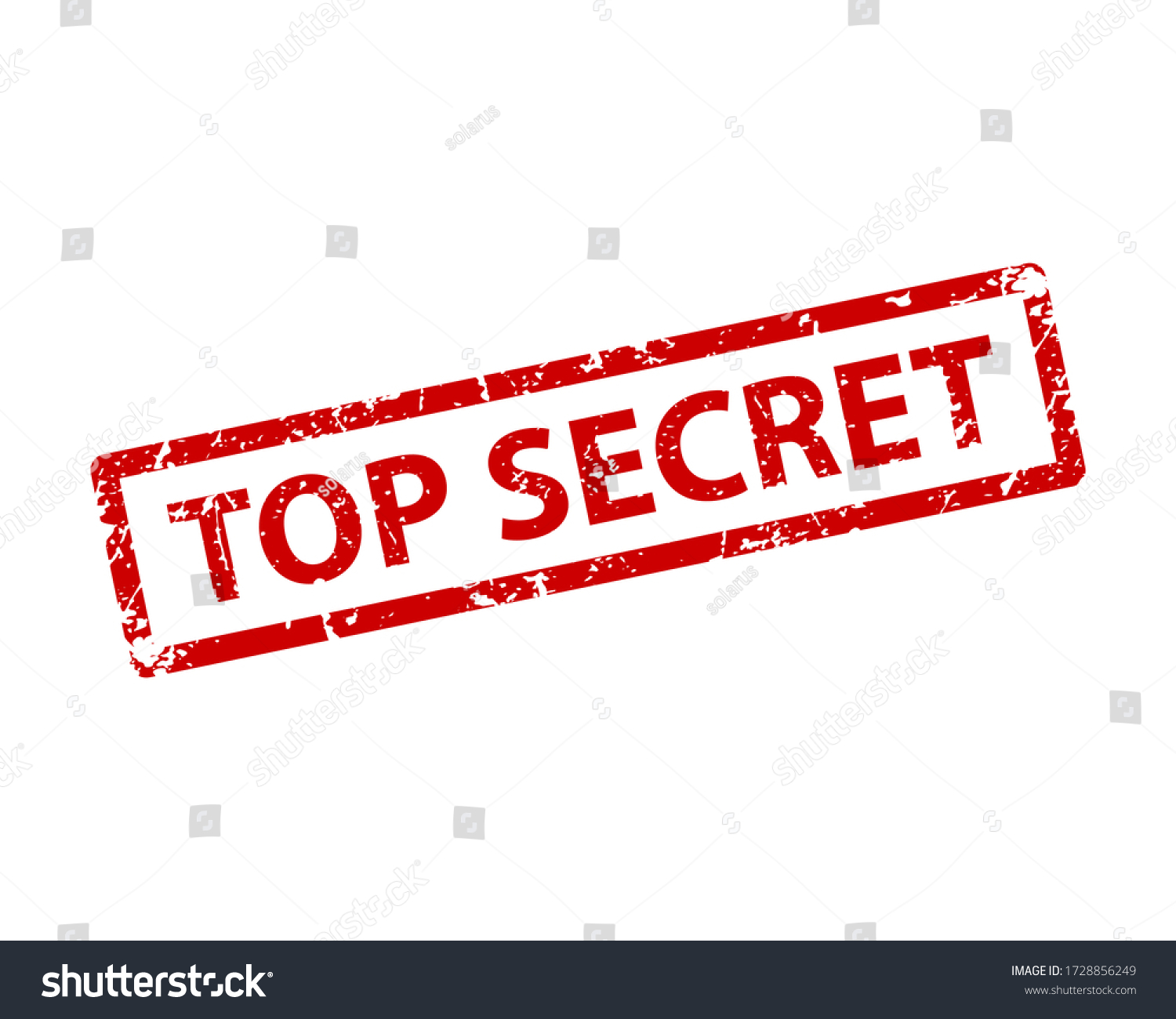 Top Secret Sign Sticker Stamp Vector Stock Vector (Royalty Free) 1728856249