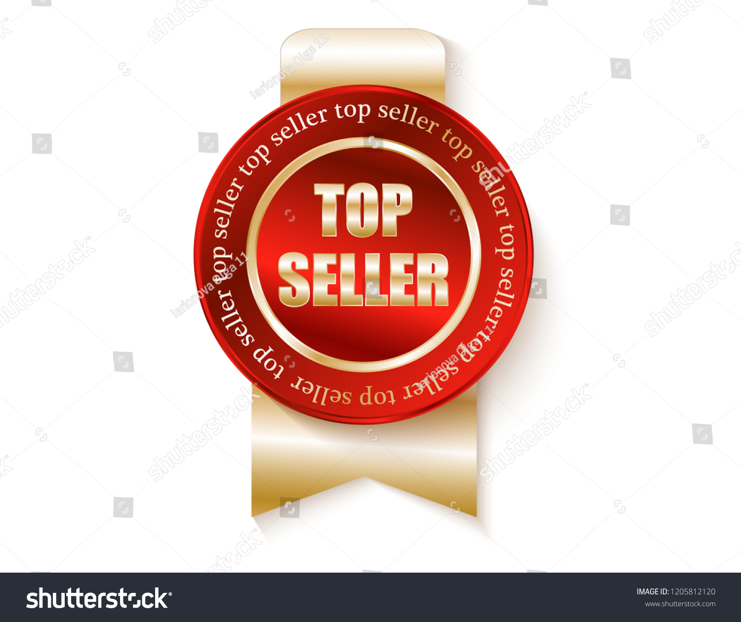 Top Seller Badge Stock Vector Royalty Free