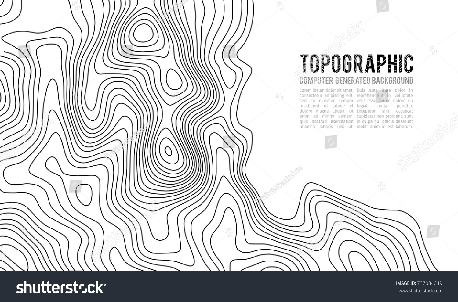 Vektor Stok Topographic Map Contour Background Topo Map Tanpa Royalti