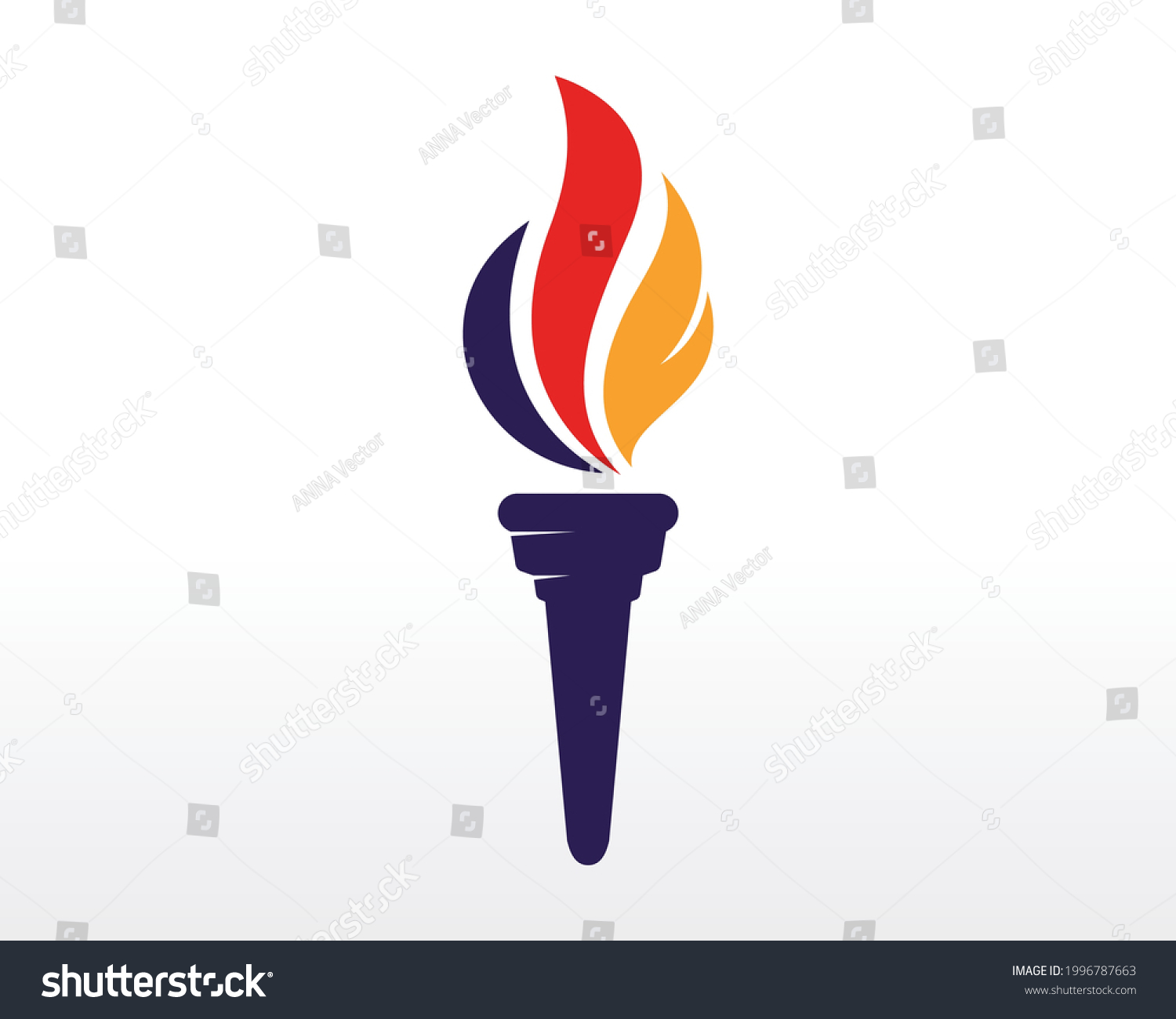 Torch Logo Design Education Leadership Logo Stock Vector (Royalty Free ...