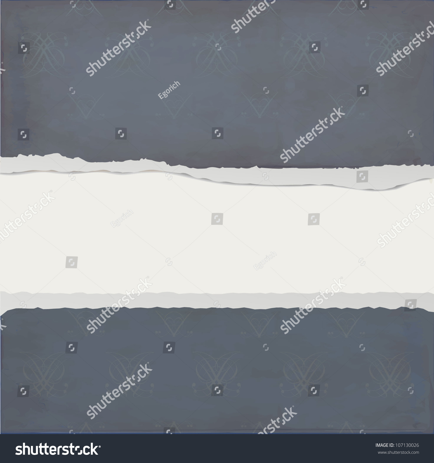 Torn Paper Against A Dark Background With Abstract Pattern Stock Vector ...