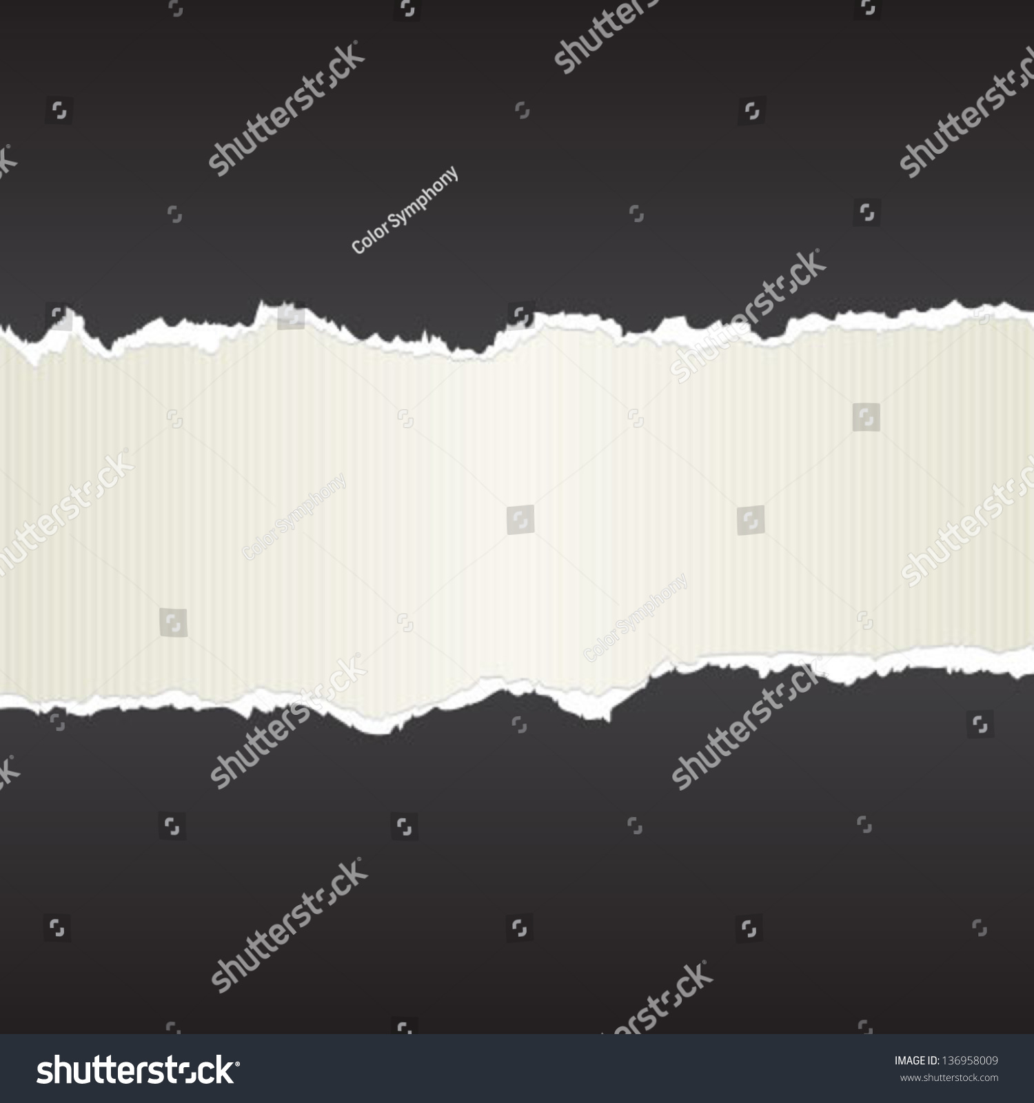 Torn Paper Background Stock Vector (Royalty Free) 136958009 | Shutterstock