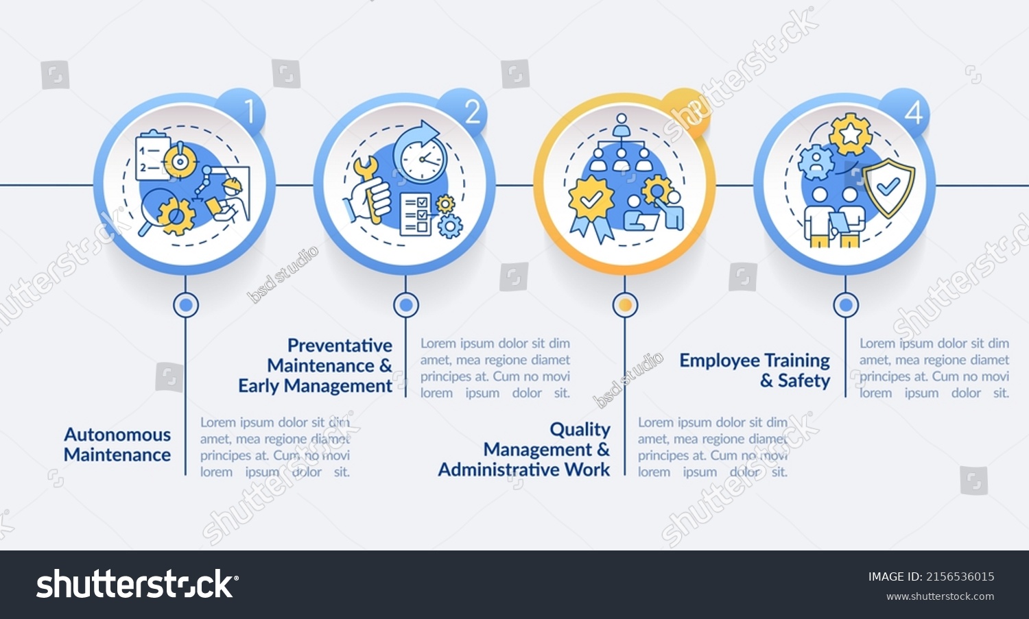 total-productive-maintenance-circle-infographic-template-stock-vector