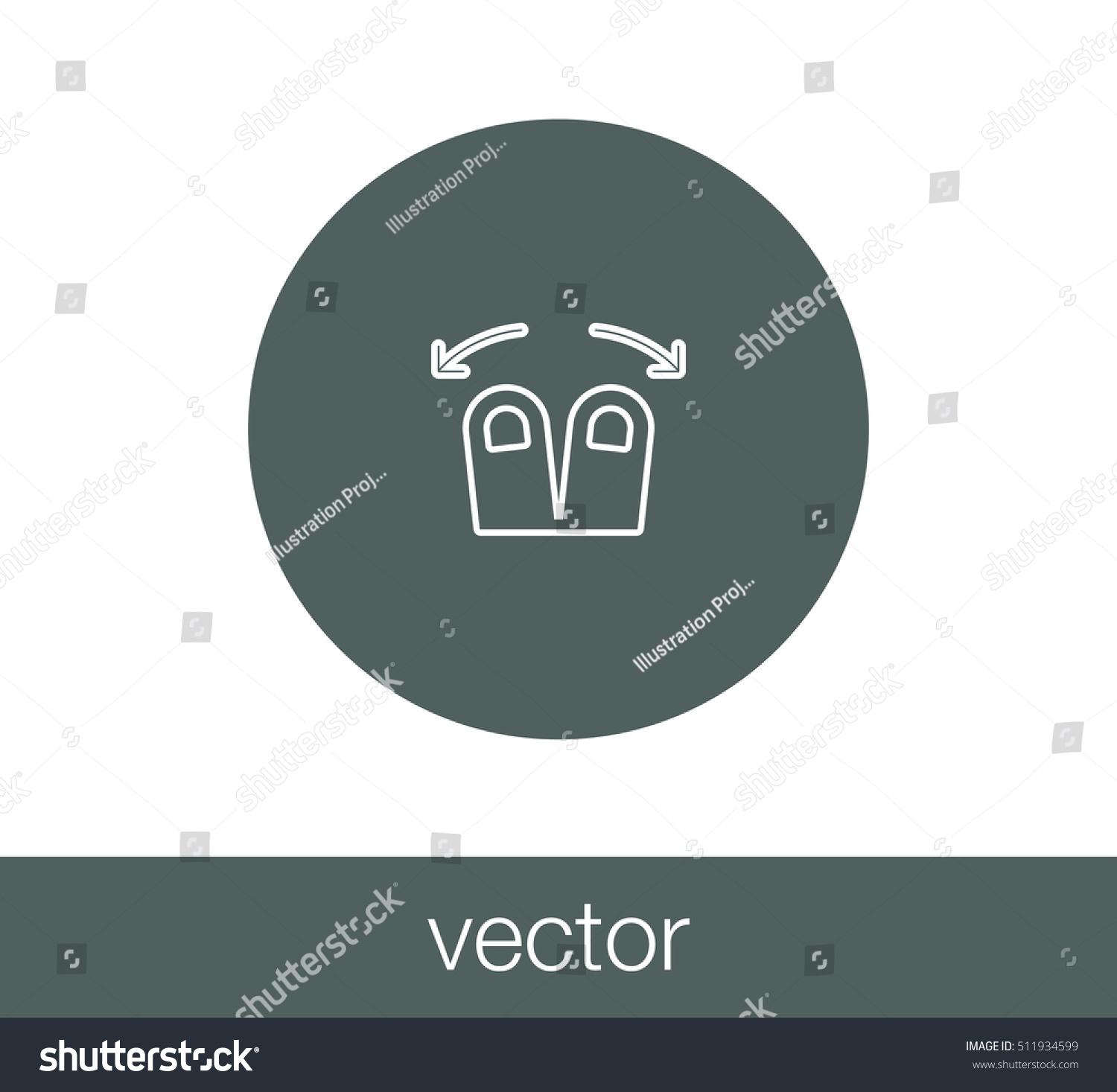 Touch Gesture Icon Stock Vector 511934599 - Shutterstock