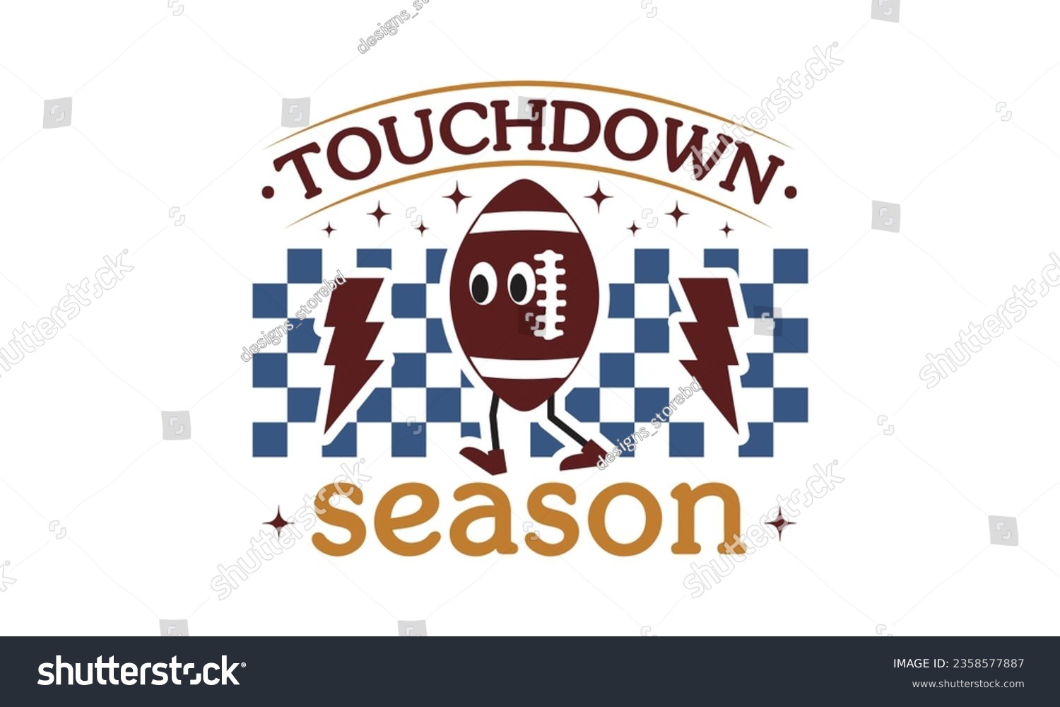 SVG of Touchdown season svg, Football SVG, Football T-shirt Design Template SVG Cut File Typography, Files for Cutting Cricut and Silhouette Cut svg File, Game Day eps, png svg