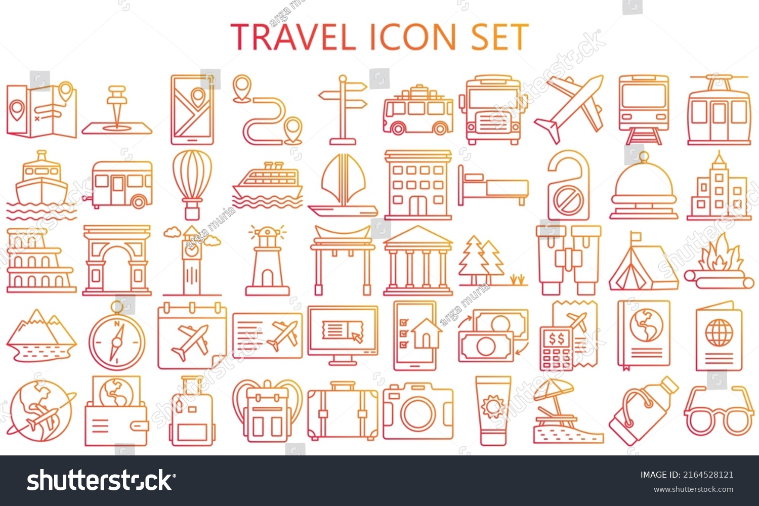 SVG of Tour and travel icon set. Contains such Icons as World Map, Connections, Global Business. Used for modern concepts, web, UI, UX kit and applications. vector EPS 10 ready to convert to SVG. svg