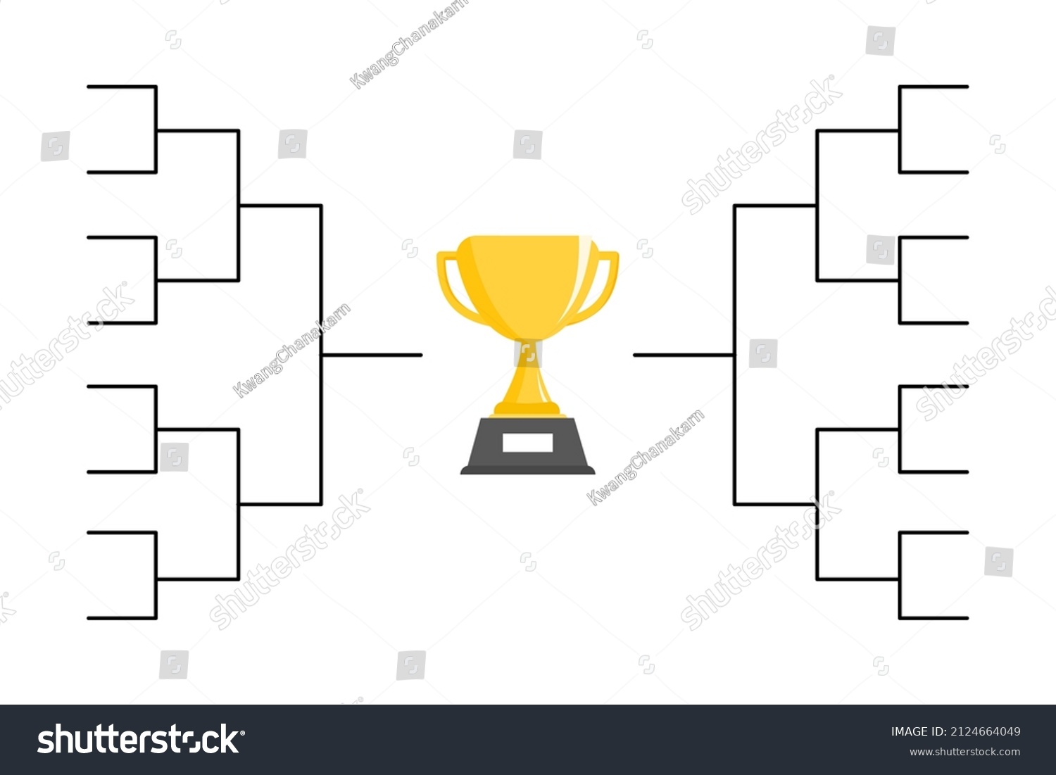 Tournament Bracket Templates On White Background Stock Vector (Royalty ...