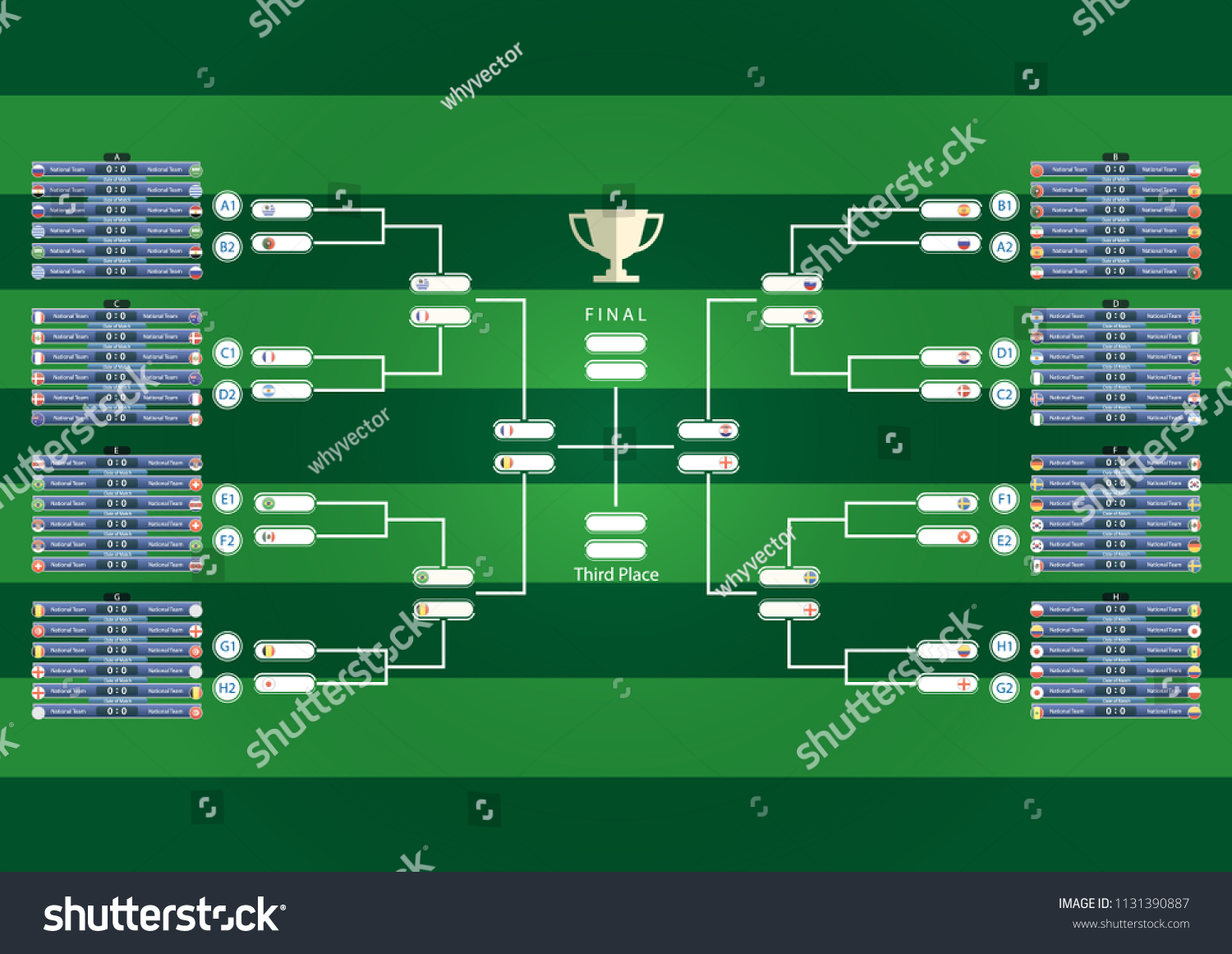 tournament-chart-groups-teams-match-schedule-image-vectorielle-de