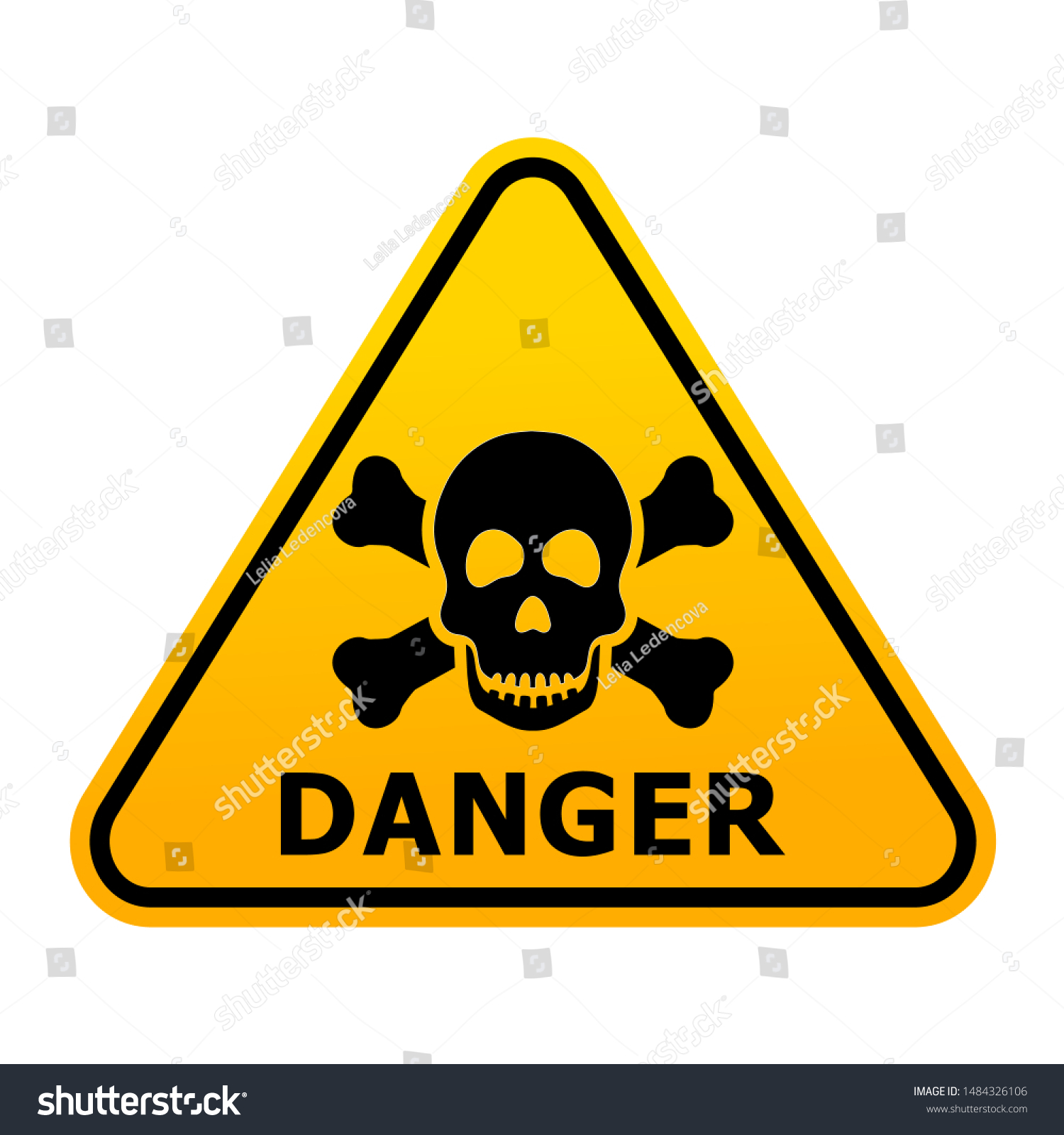 Toxic Safety Sign Vector Illustration Isolated Stock Vector (Royalty ...