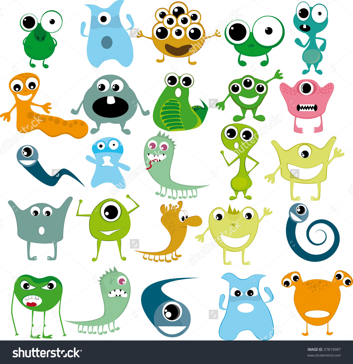 Toy Monster Stock Vector 37819987 - Shutterstock