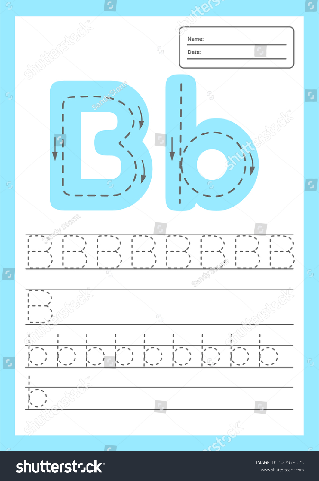 trace-letters-worksheet-a4-kids-preschool-stock-vector-royalty-free