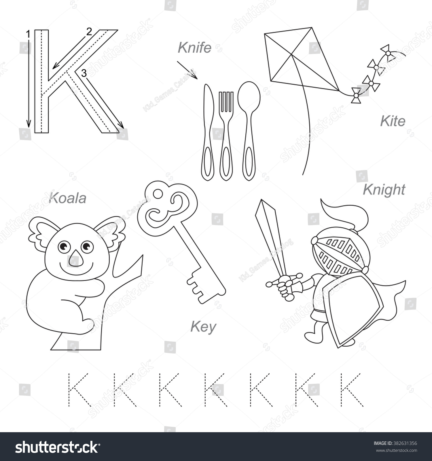 Tracing Worksheet For Children. Full English Alphabet From A To Z ...
