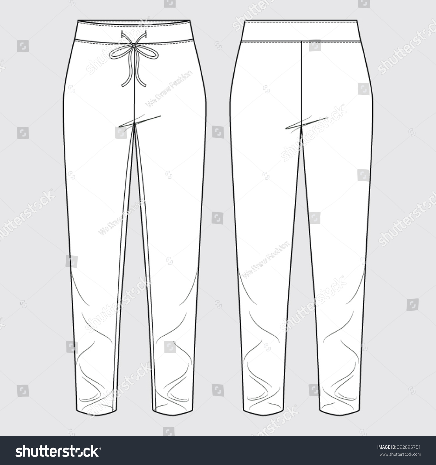 Trackpants Trackies Casual Wear Fashion Illustration Stock Vector ...