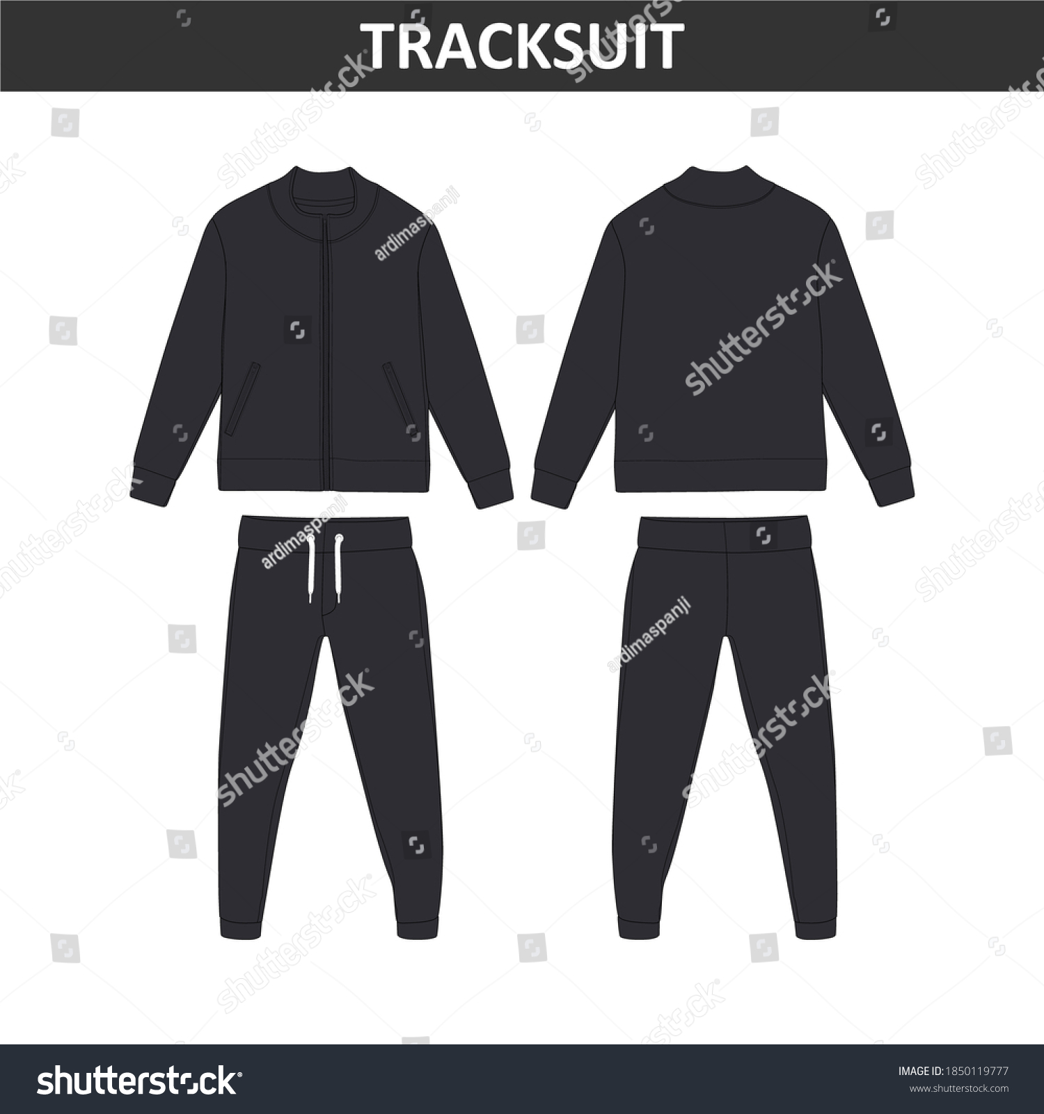 4 Sweatsuit mockups Images, Stock Photos & Vectors | Shutterstock