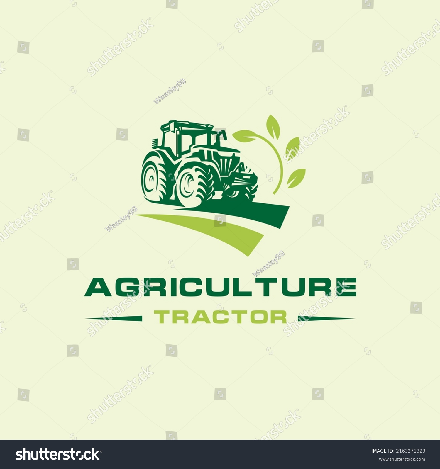 Tractor Farm Agriculture Logo Design Vector Stock Vector (Royalty Free ...