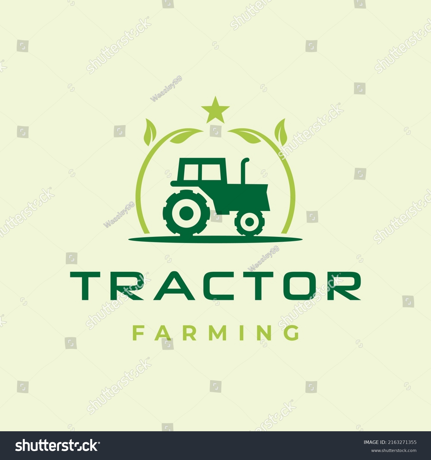 Tractor Farm Agriculture Logo Design Vector Stock Vector (Royalty Free ...