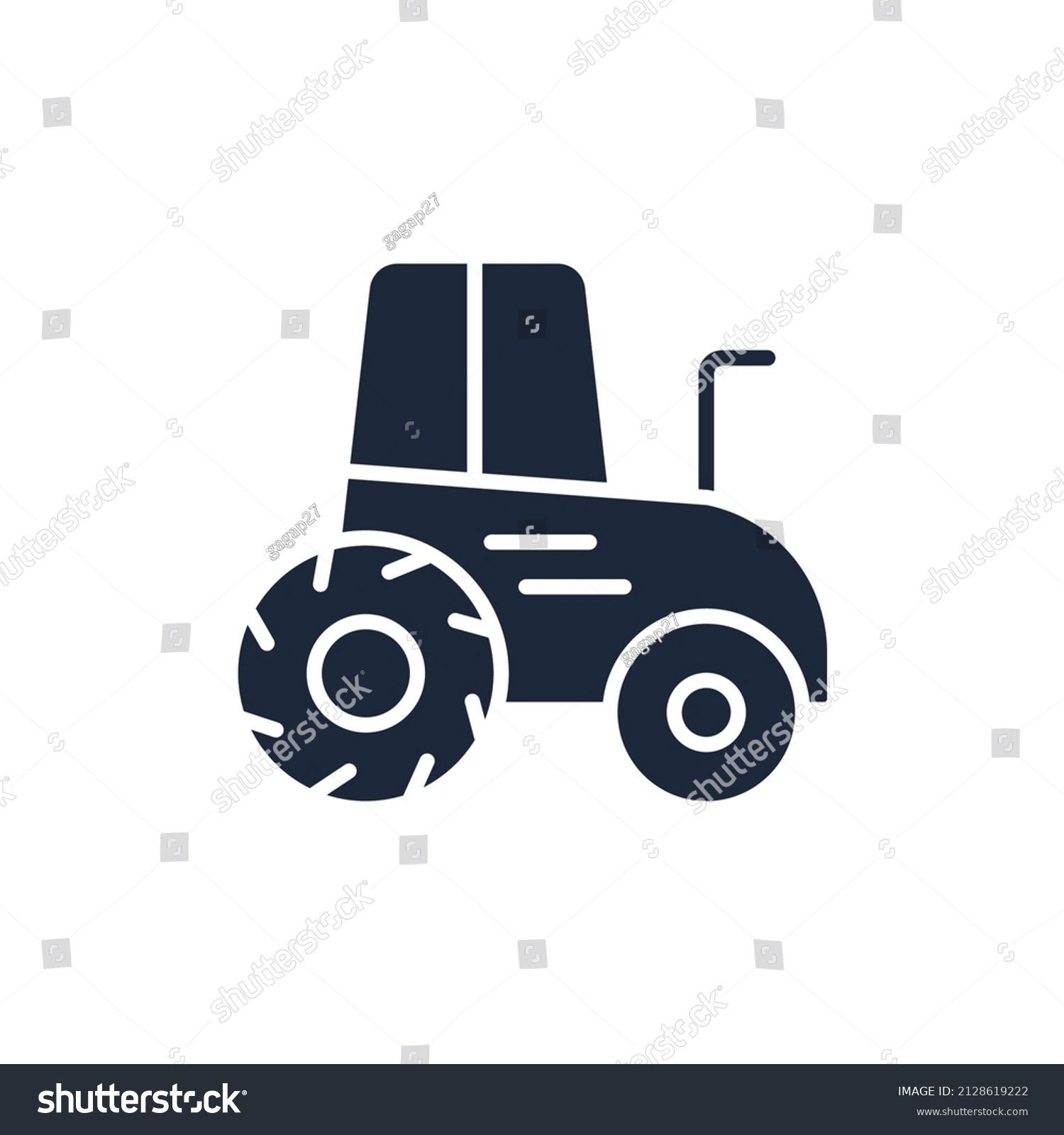 Tractor Icons Symbol Vector Elements Infographic Stock Vector (Royalty ...