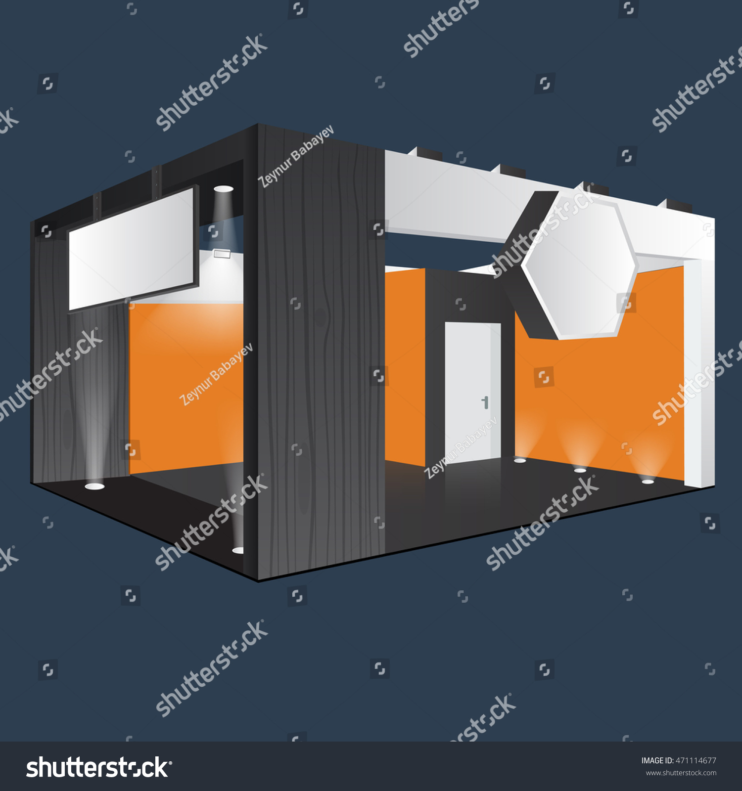 Download Trade Show Booth Mockup Stock Vector Royalty Free 471114677