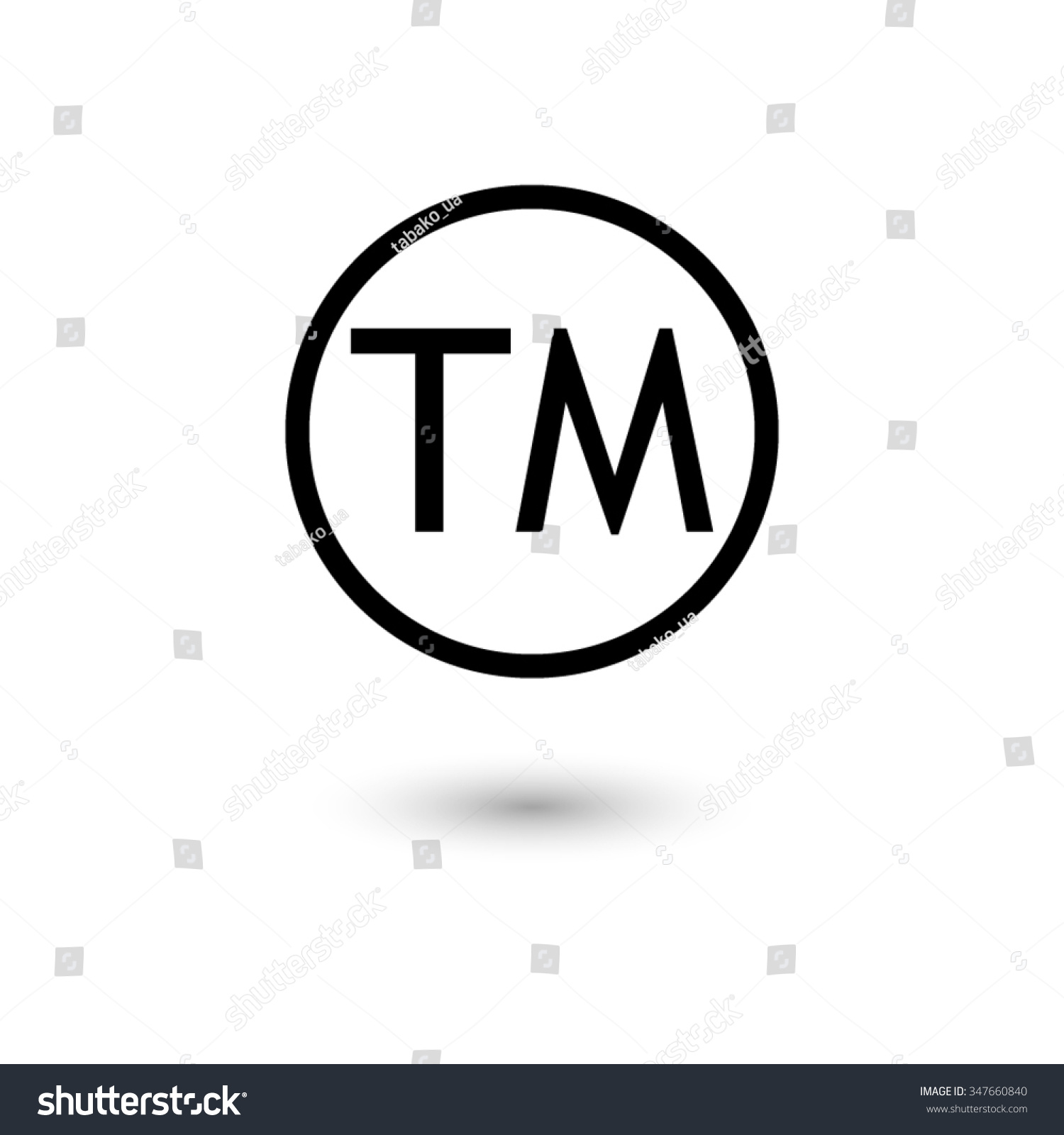 Trademark Symbol - Vector Icon - 347660840 : Shutterstock