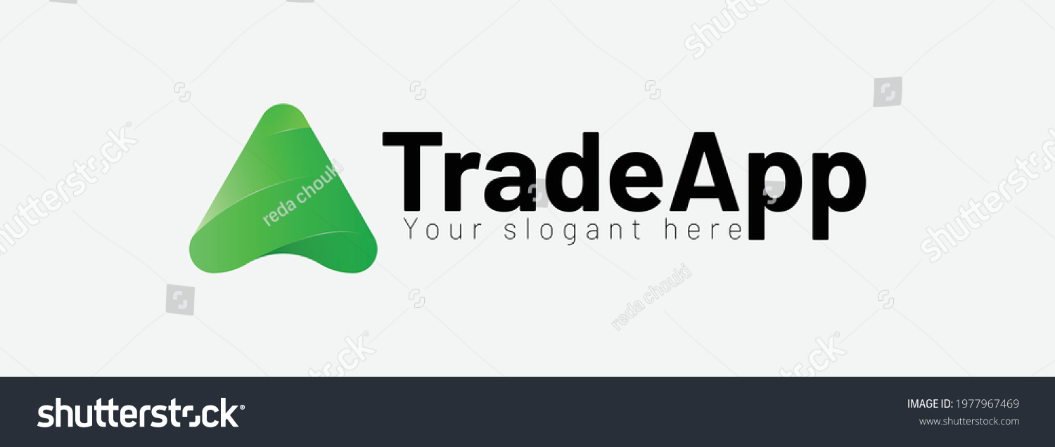 SVG of Trading app logo, Letter A logo, Green gradient, Green Arrow logo, Going Up, Application logo, Modern applicaition logotype, logodesign, crypto trading app logodesign svg