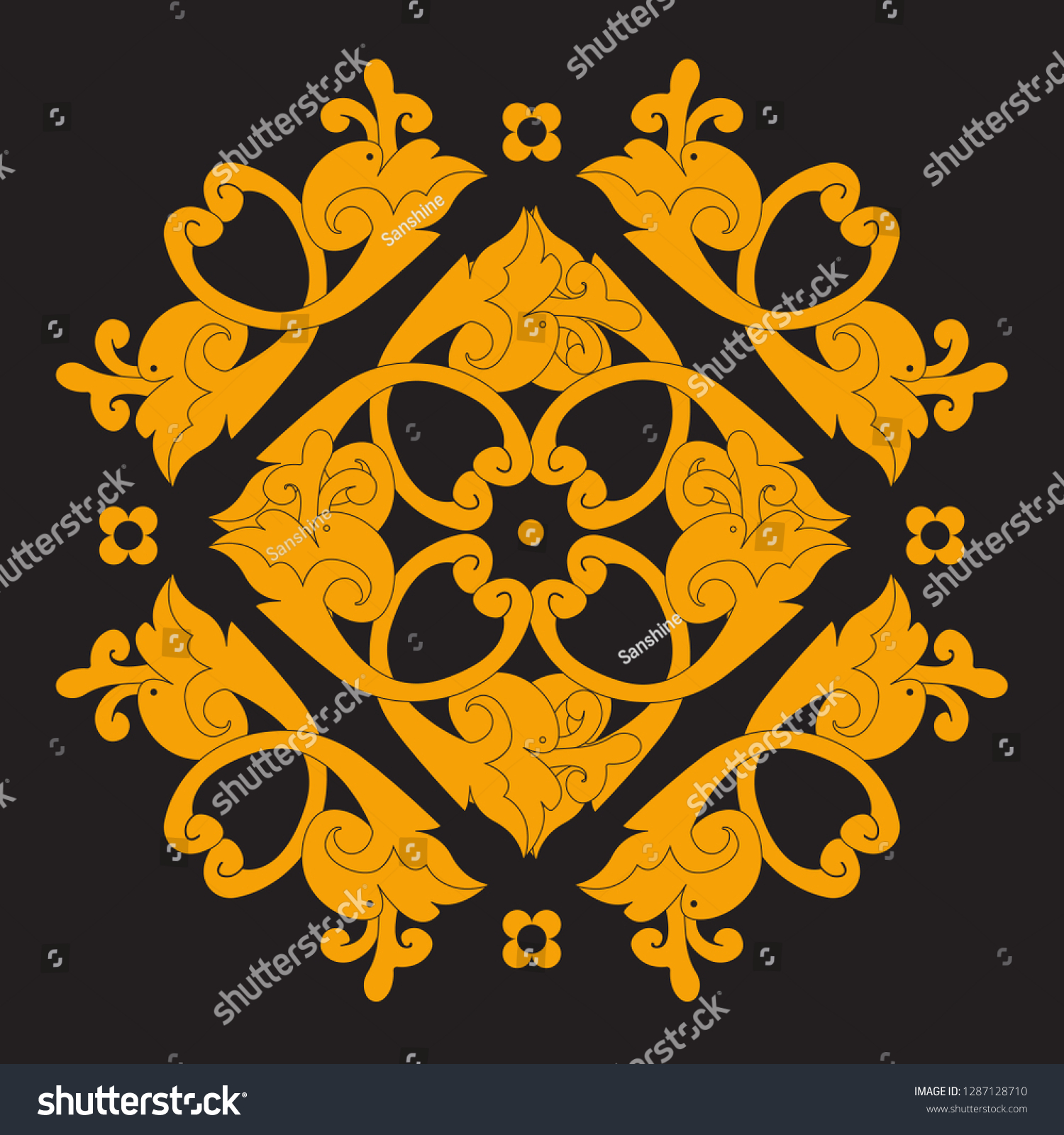 SVG of Traditional Aceh Pattern svg
