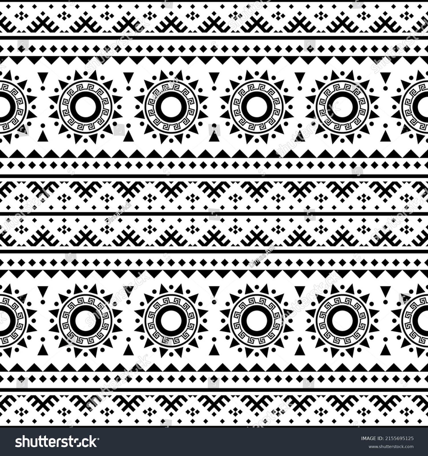 Traditional Aztec Seamless Ethnic Pattern Texture Stock Vector (Royalty ...