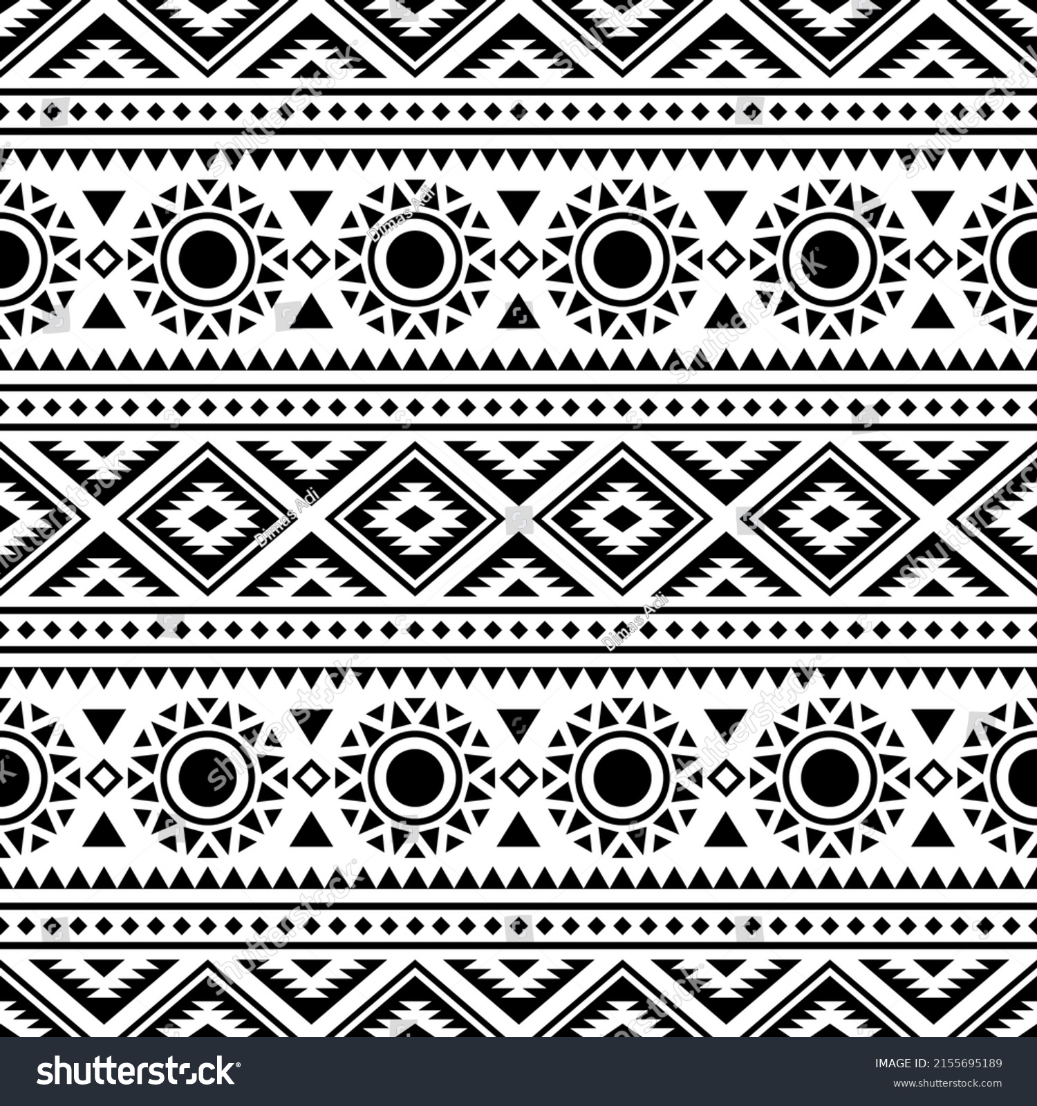 Traditional Aztec Seamless Ethnic Pattern Texture Stock Vector (Royalty ...