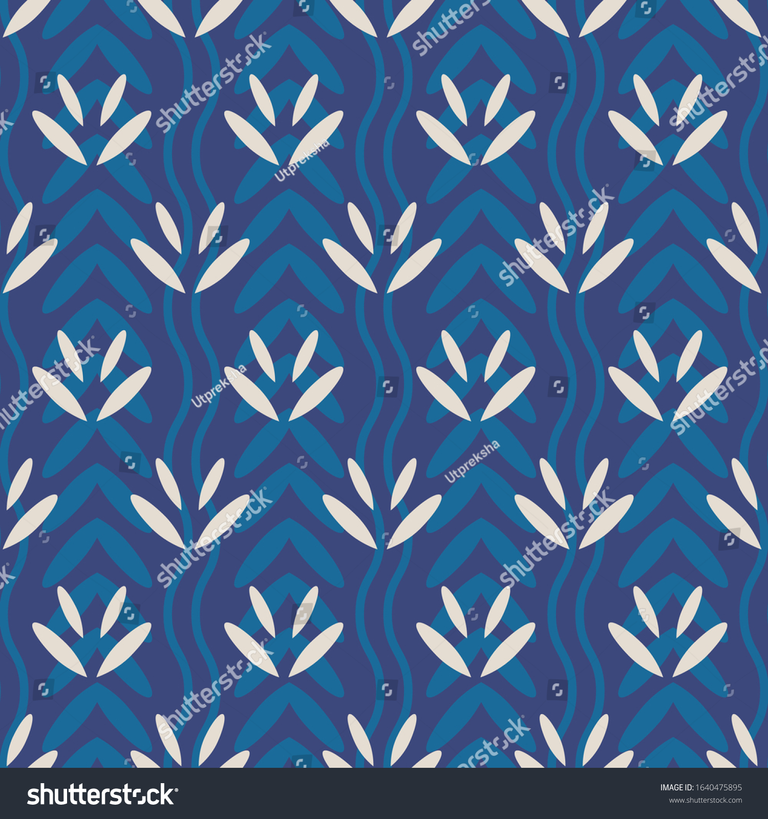 Traditional Dabu Seamless Pattern Vector File Stock Vector (Royalty ...