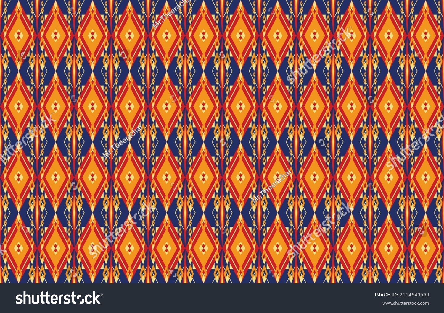 Traditional Indigenous Fabric Patterns Vector Image Stock Vector ...