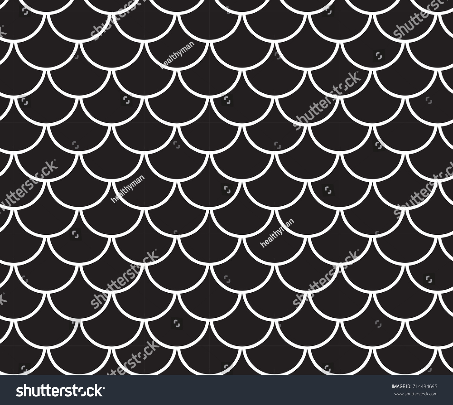 Traditional Japanese Pattern Black White Style Stock Vector (Royalty ...