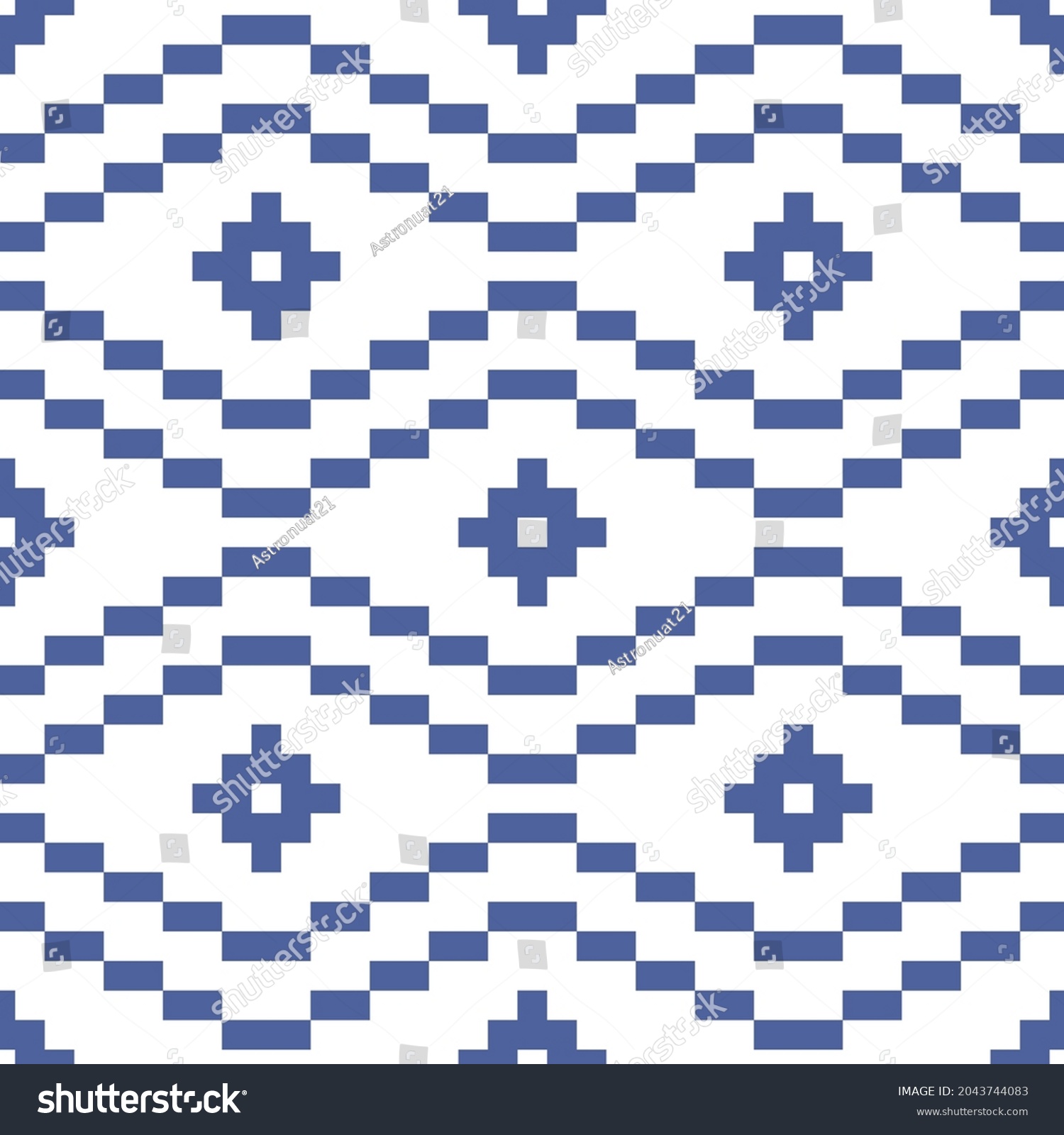 Traditional Pattern On White Background Vector Stock Vector (Royalty ...