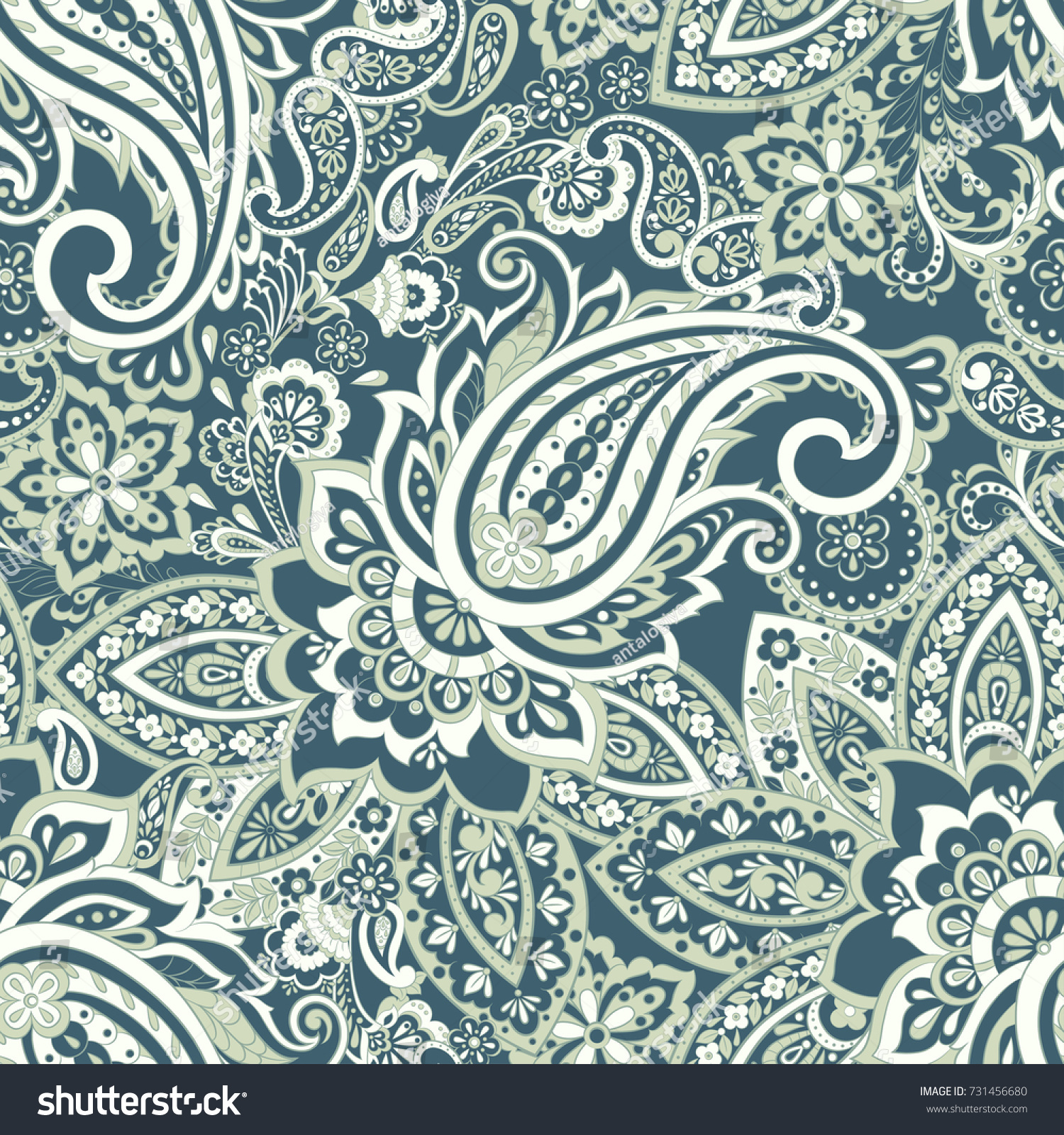Traditional Persian Pickles Seamless Pattern Vintage Stock Vector ...