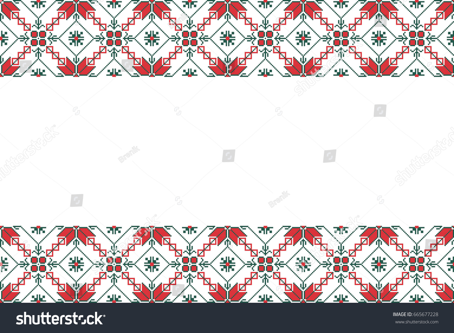 SVG of Traditional Romanian folk art knitted embroidery pattern svg
