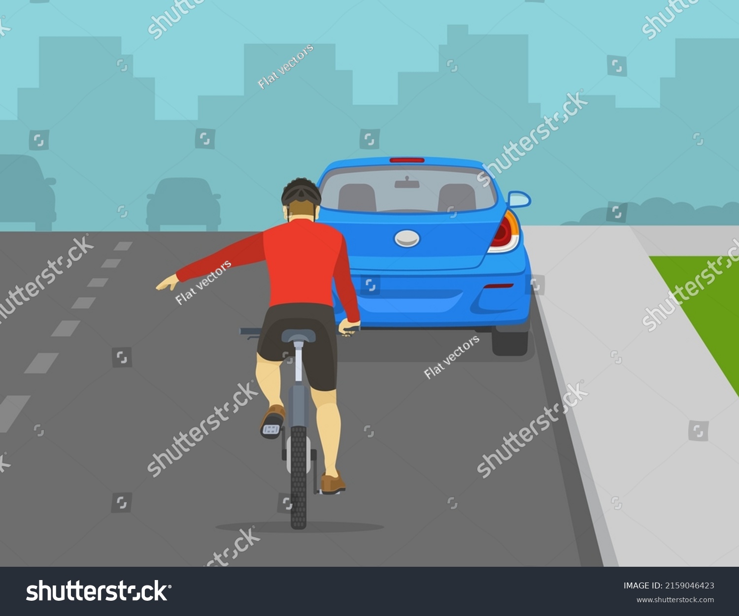 Traffic Regulation Rules Tips Safe Bicycle Stock Vector (royalty Free 