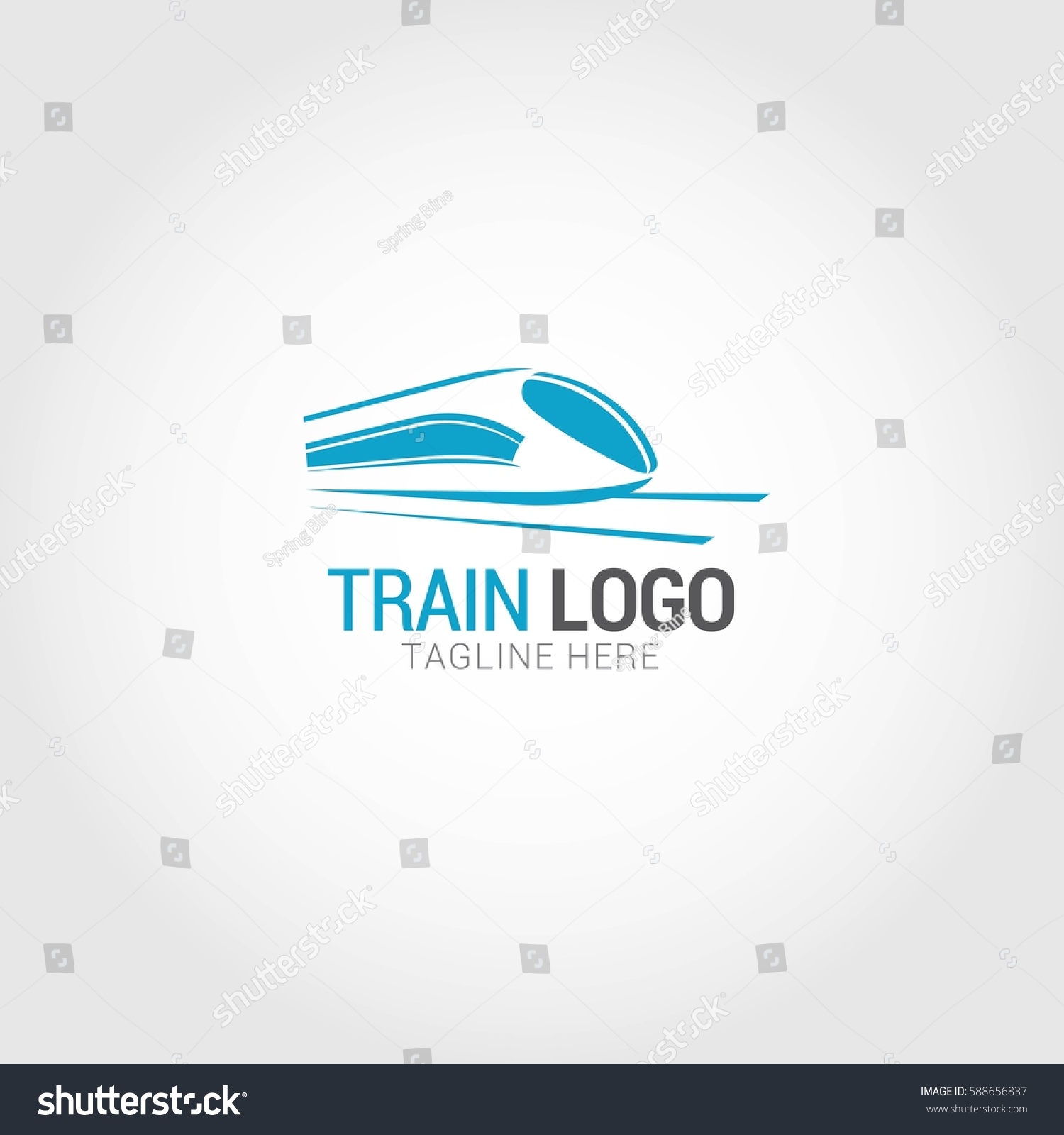 Train Logo Design Template Vector Illustration Stock Vector (Royalty ...