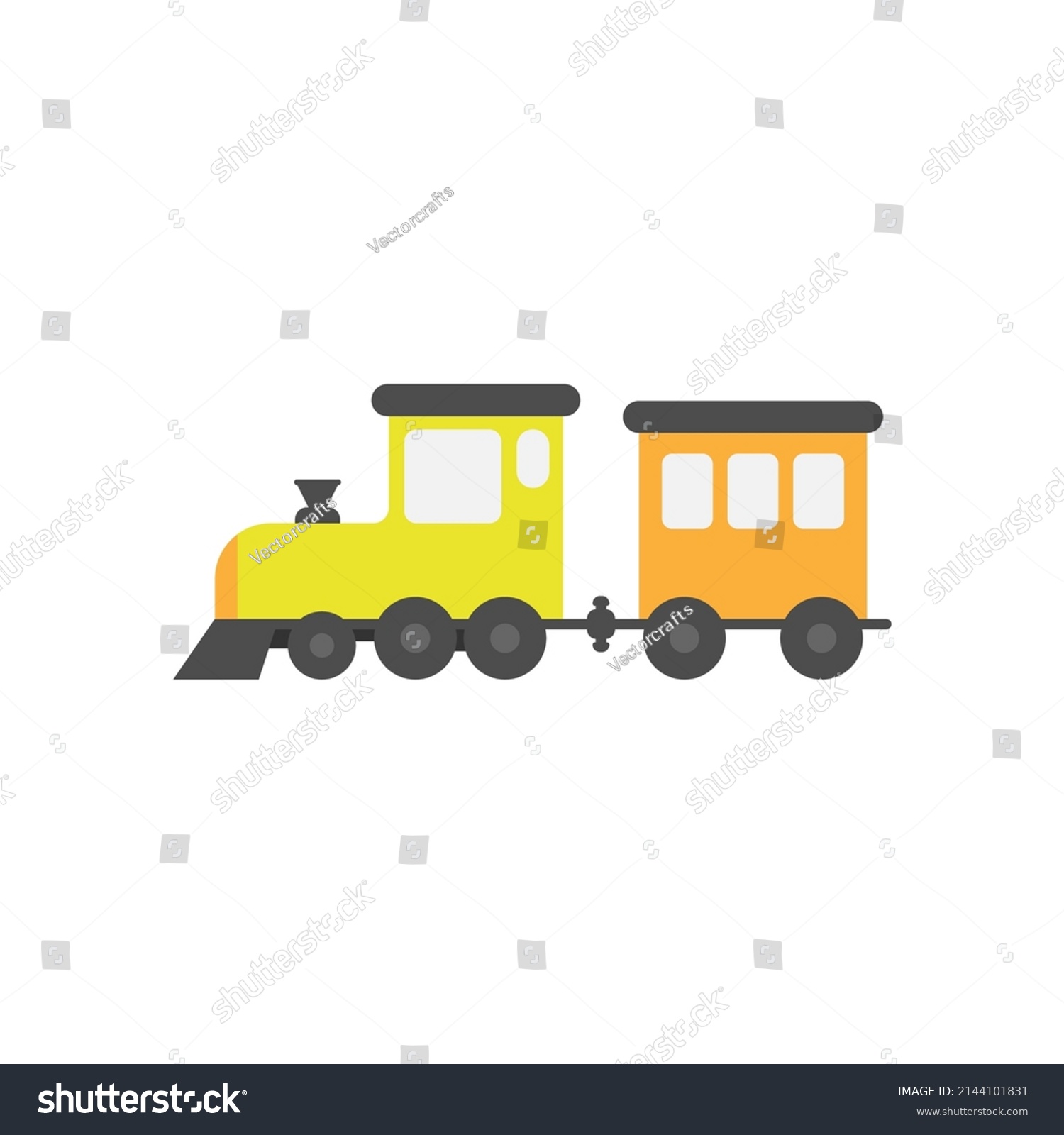 Train Transportation Vehicle Clipart Illustration Icon Stock Vector ...