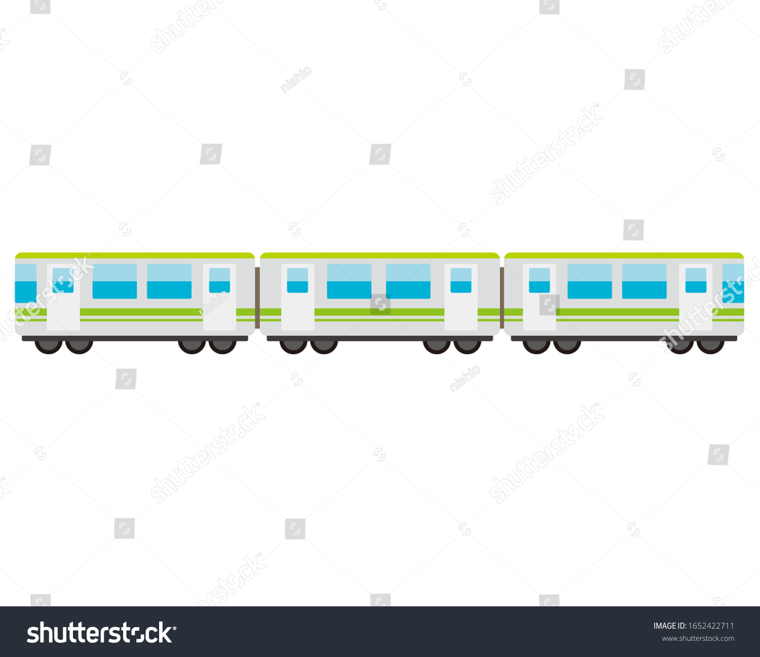 Train Vector Illustration Vehicle Stock Vector (Royalty Free ...