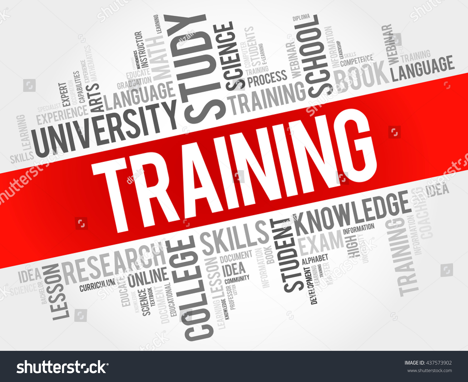 Training Word Cloud Education Concept Stock Vector (Royalty Free ...