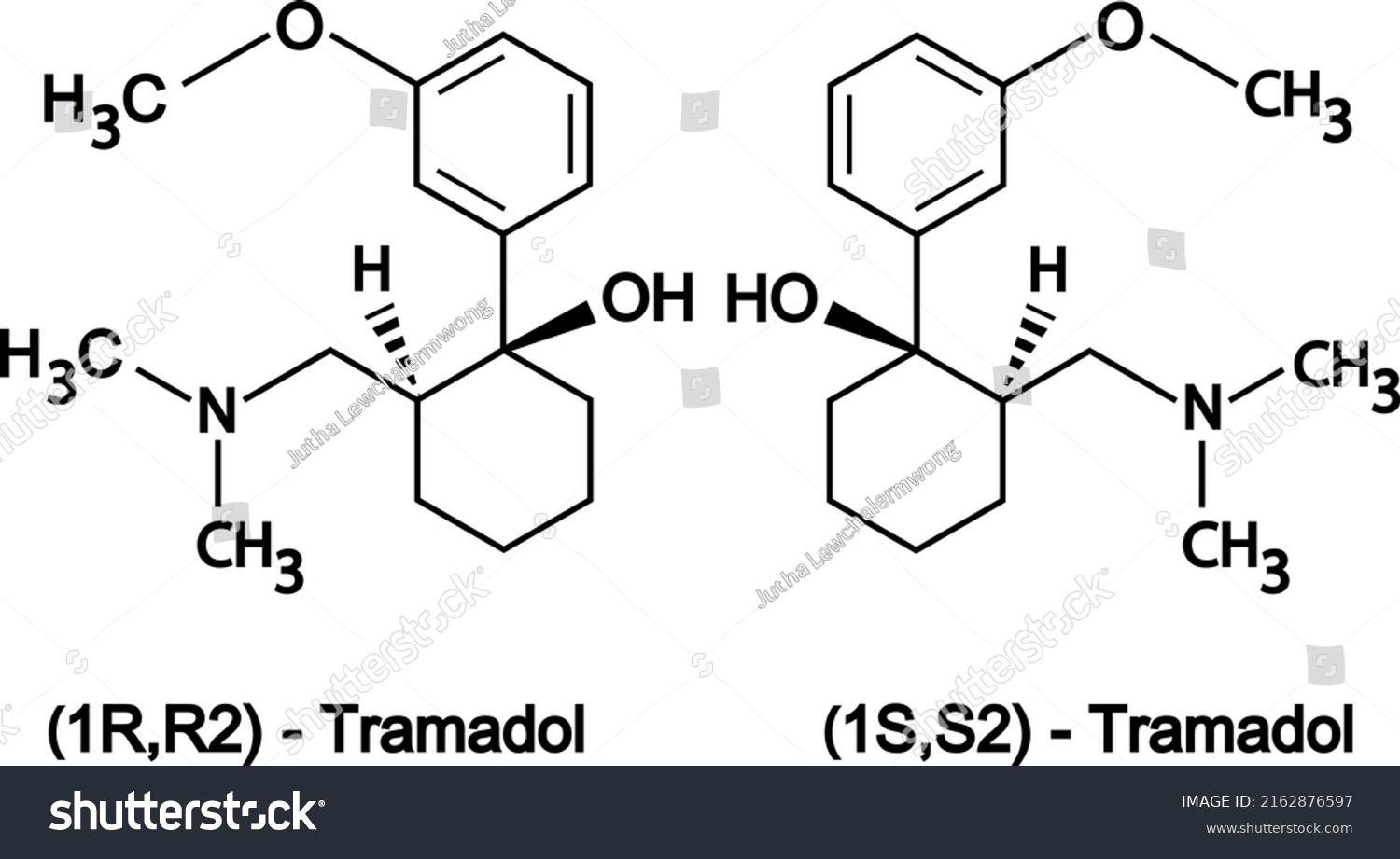 SVG of Tramadol molecule. It is an opioid drug. It is used to relieve moderate to severe pain. And it is widely used to treat, relieve pain from cancer. , and relieve moderate to severe musculoskeletal pain svg