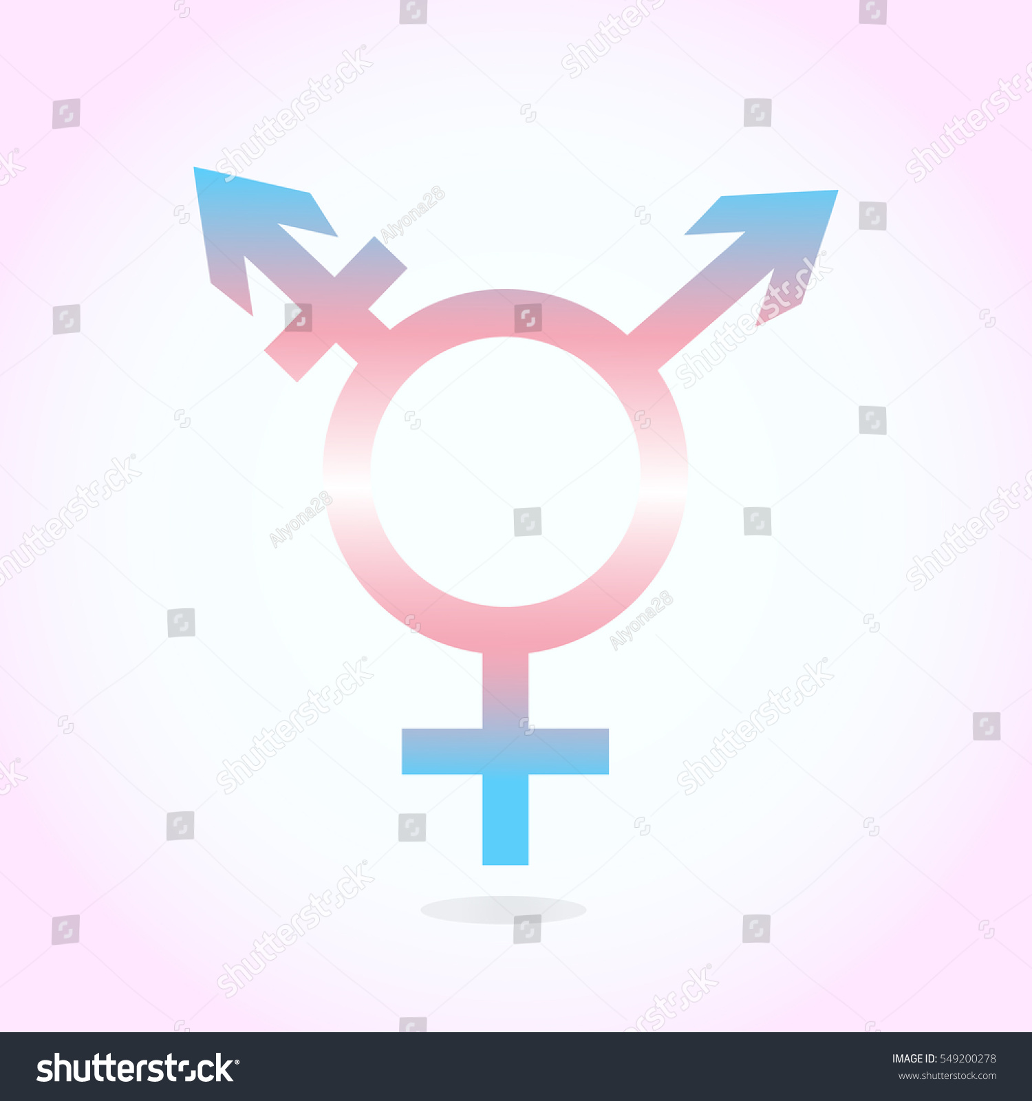 Trans Gender Icon Symbol Colors Trans Stock Vector 549200278 Shutterstock