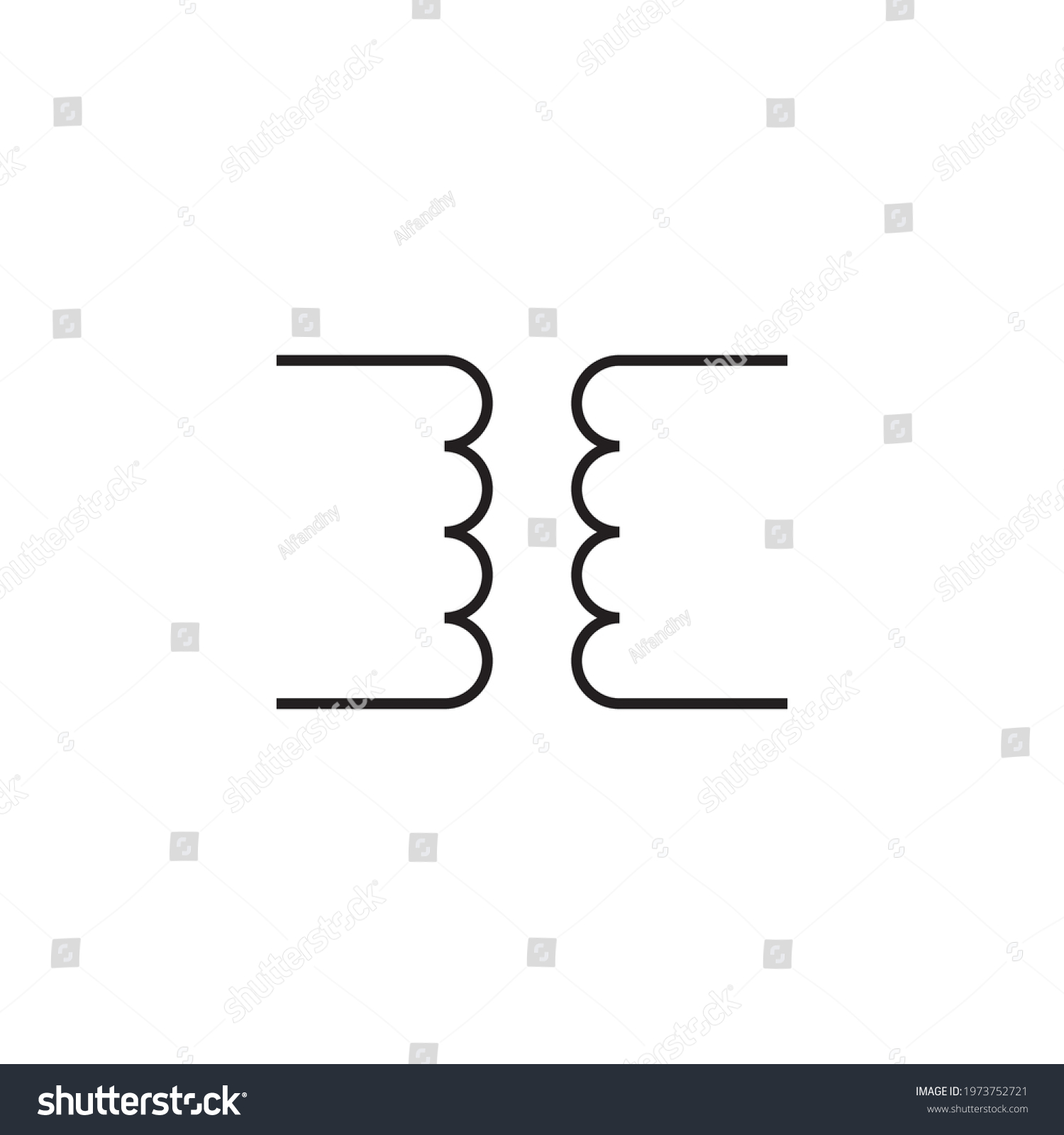 Transformer Vector Symbol Transformer Icon Electronic Stock Vector ...