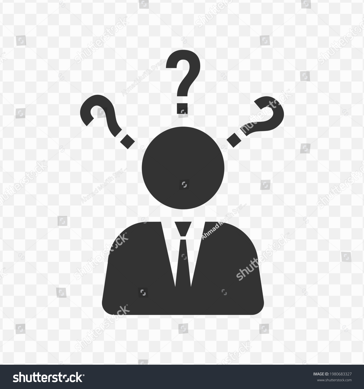 Transparent Asking Icon Png Vector Illustration Stock Vector (Royalty ...